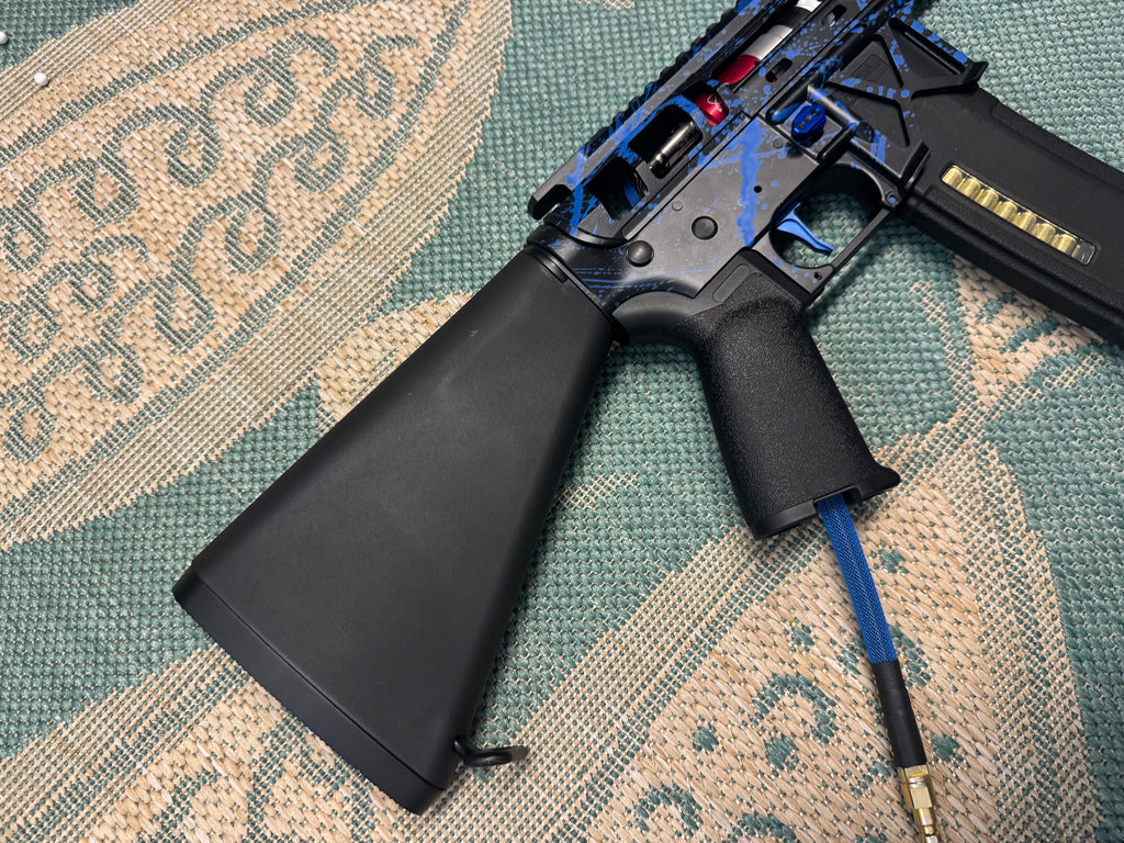 KA Tech MAC Polarstars F2 AR8 HPA M4 Stuby Type 2 Skeletonized Cerakote Splatter