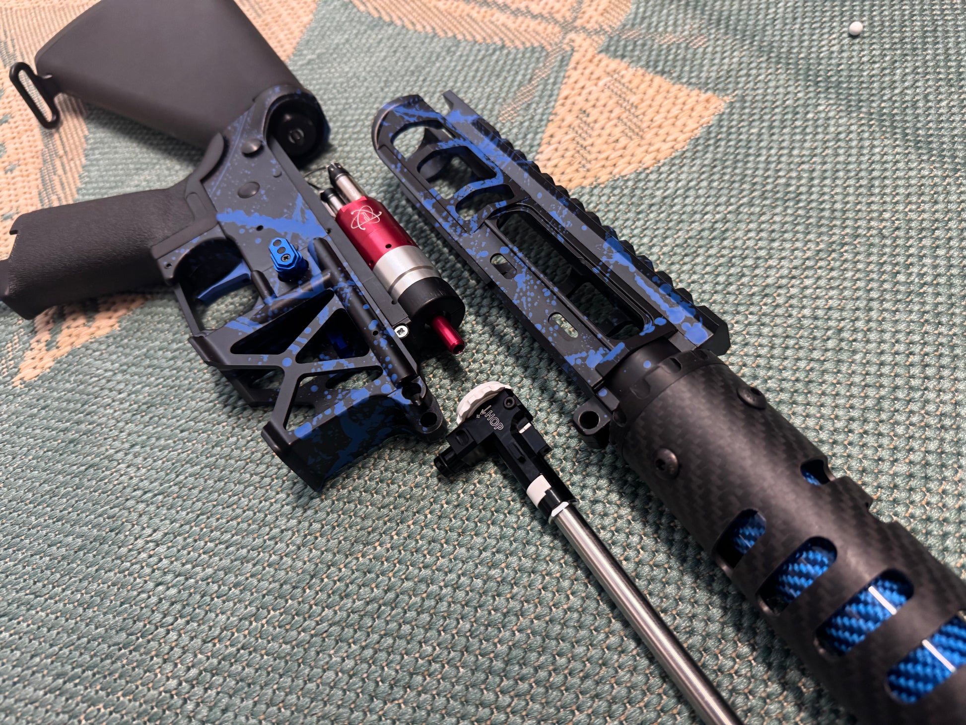 KA Tech MAC Polarstars F2 AR8 HPA M4 Stuby Type 2 Skeletonized Cerakote Splatter