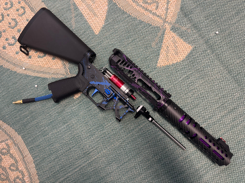 KA Tech MAC Polarstars F2 AR8 HPA M4 Stuby Type 2 Skeletonized Cerakote Splatter