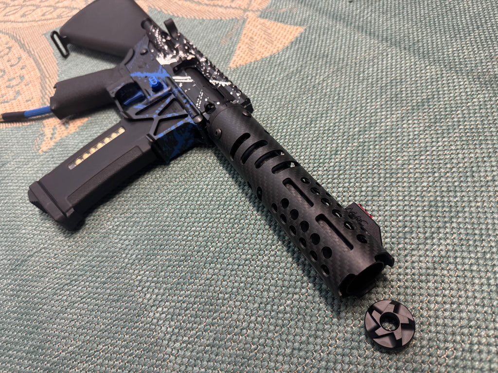 KA Tech MAC Polarstars F2 AR8 HPA M4 Stuby Type 2 Skeletonized Cerakote Splatter