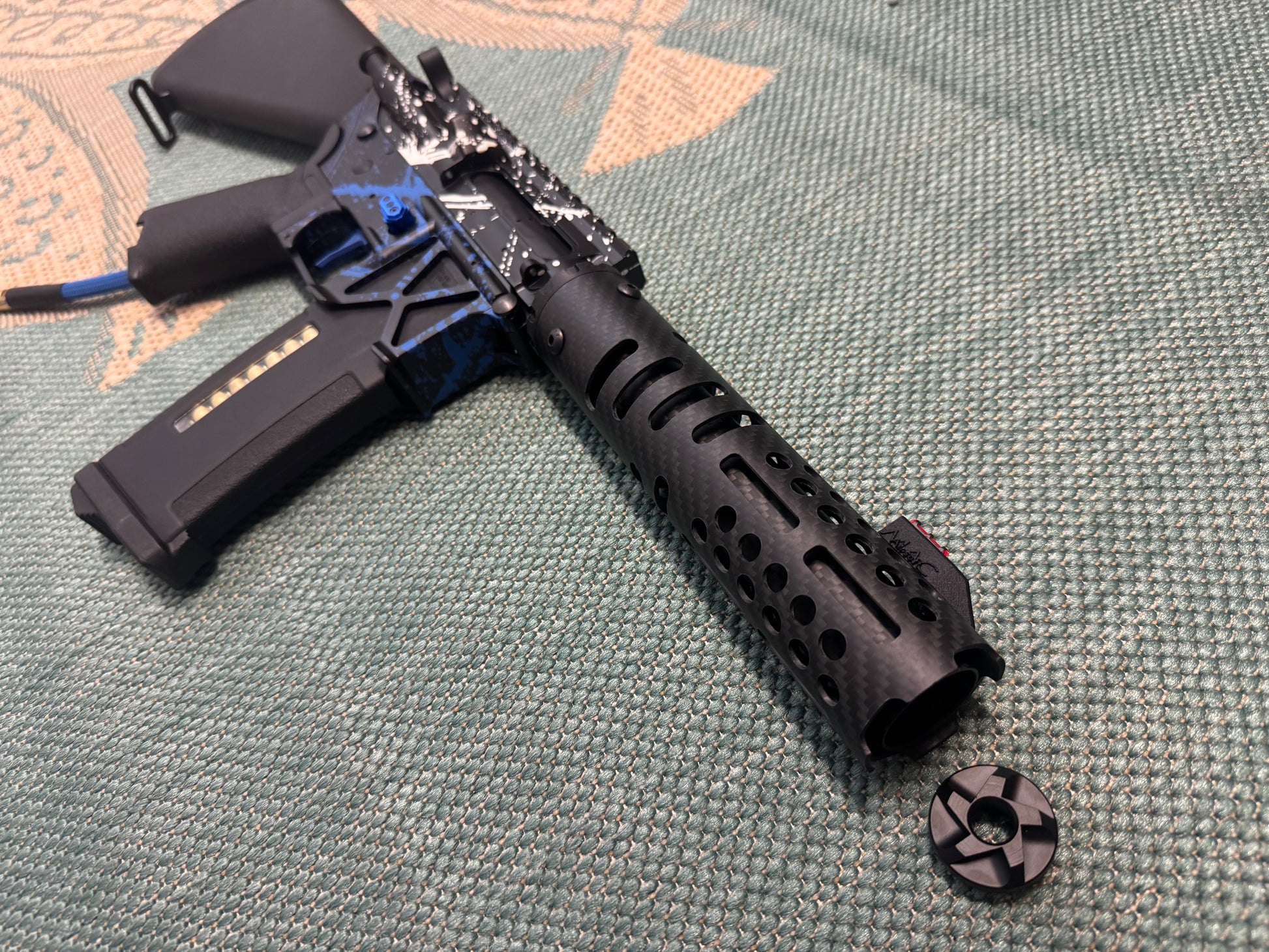 KA Tech MAC Polarstars F2 AR8 HPA M4 Stuby Type 2 Skeletonized Cerakote Splatter