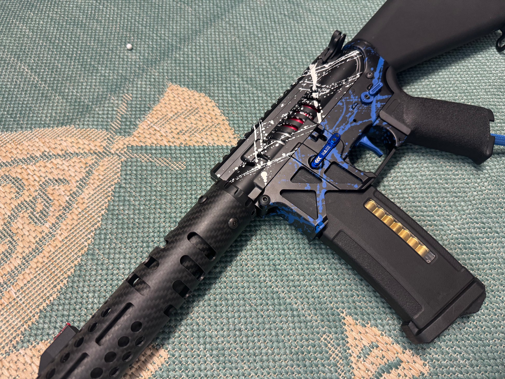 KA Tech MAC Polarstars F2 AR8 HPA M4 Stuby Type 2 Skeletonized Cerakote Splatter