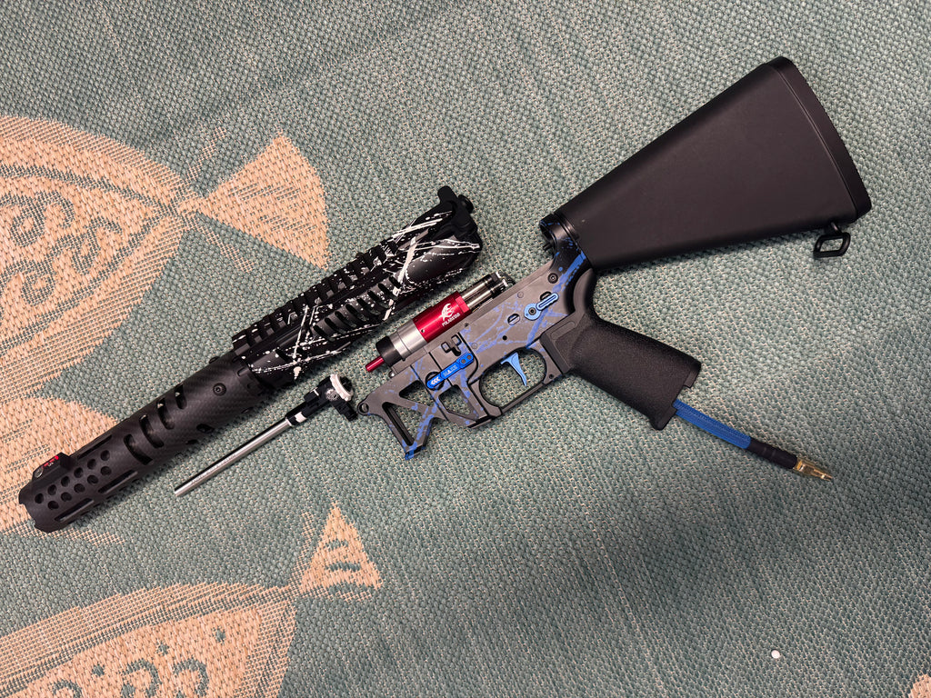 KA Tech MAC Polarstars F2 AR8 HPA M4 Stuby Type 2 Skeletonized Cerakote Splatter
