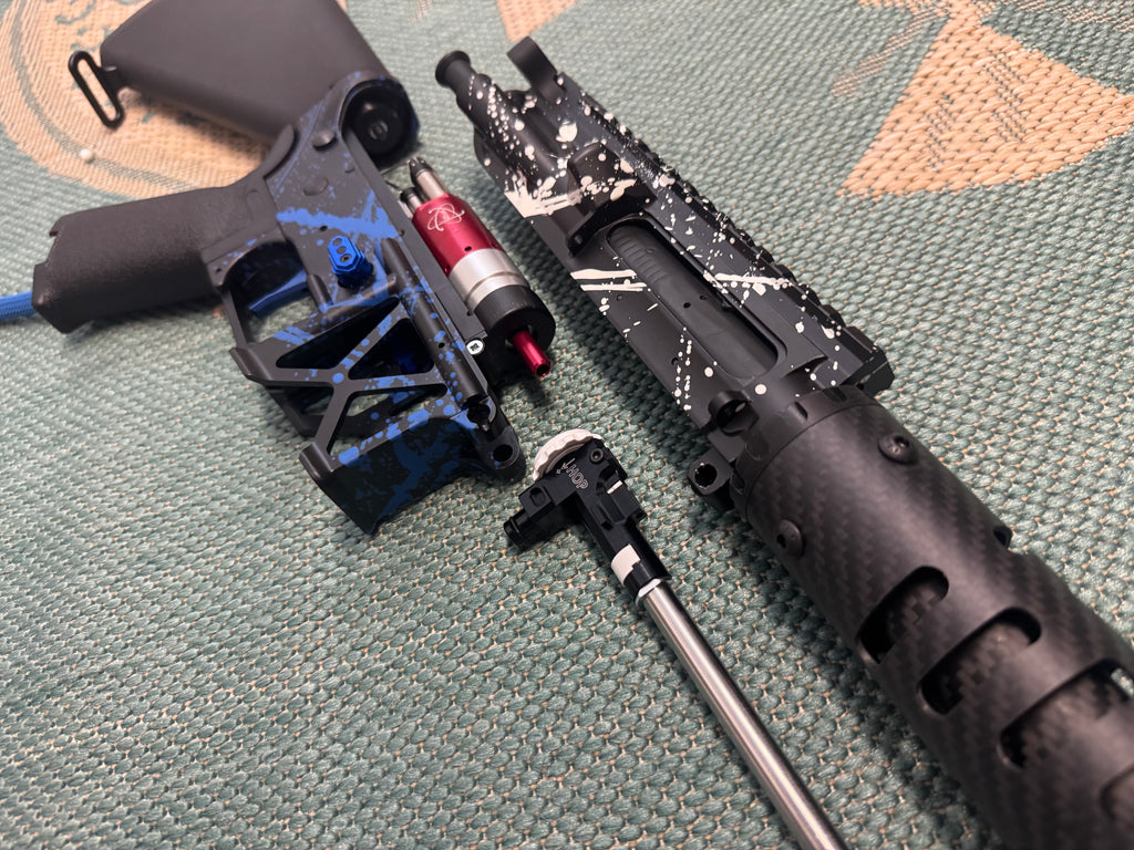 KA Tech MAC Polarstars F2 AR8 HPA M4 Stuby Type 2 Skeletonized Cerakote Splatter
