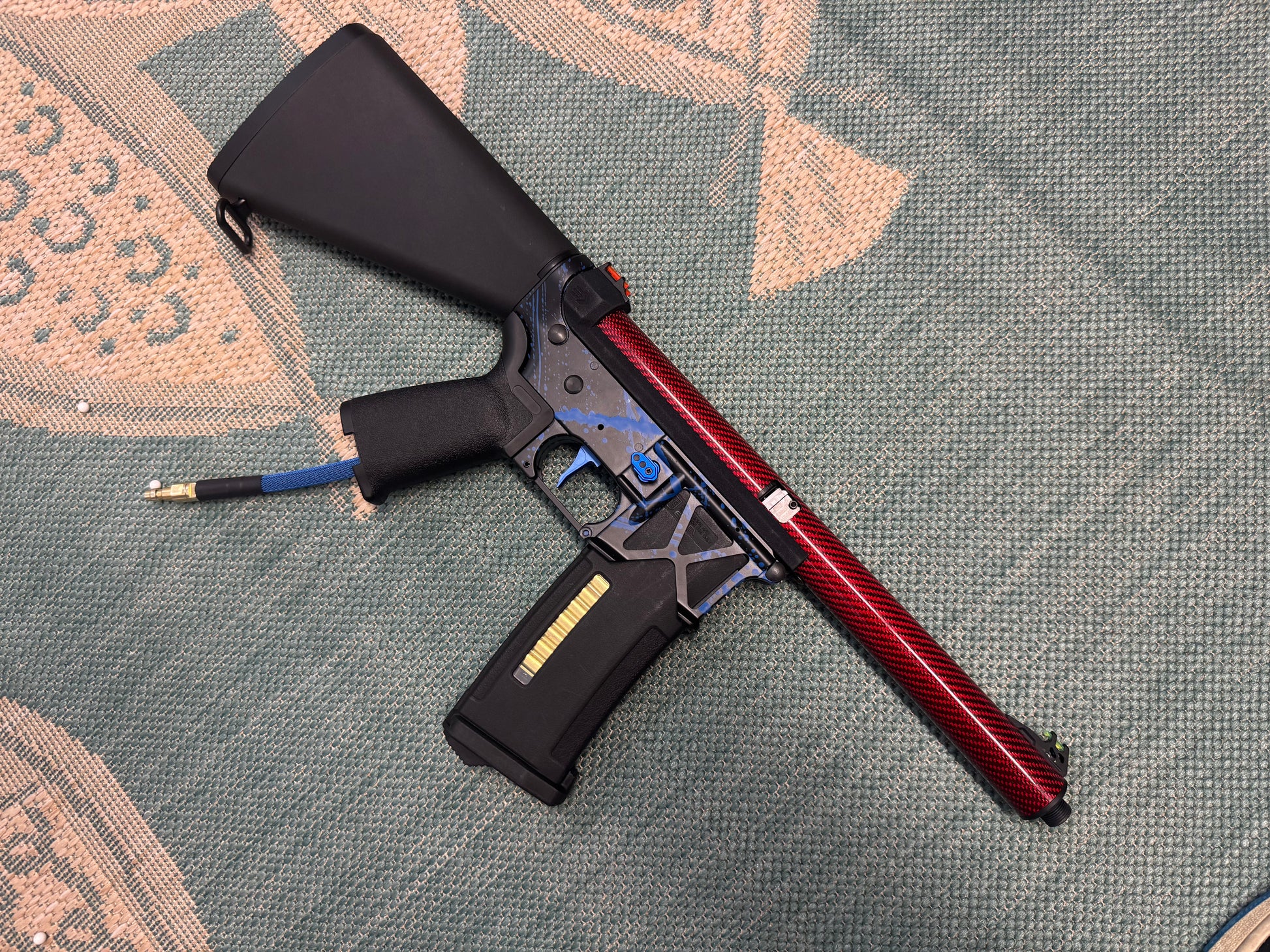 KA Tech MAC Polarstars F2 AR8 HPA M4 Stuby Type 2 Skeletonized Cerakote Splatter