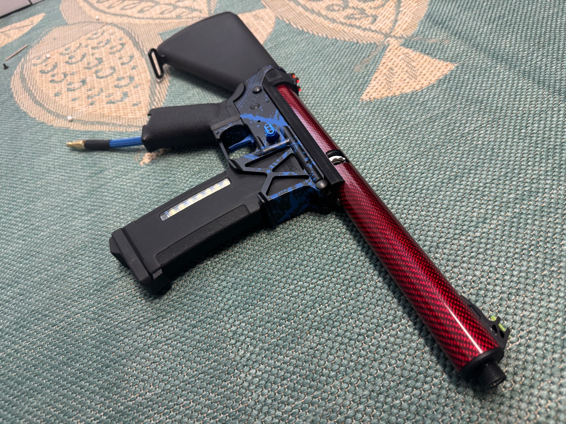 KA Tech MAC Polarstars F2 AR8 HPA M4 Stuby Type 2 Skeletonized Cerakote Splatter