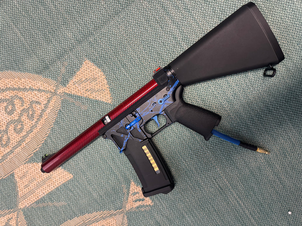 KA Tech MAC Polarstars F2 AR8 HPA M4 Stuby Type 2 Skeletonized Cerakote Splatter