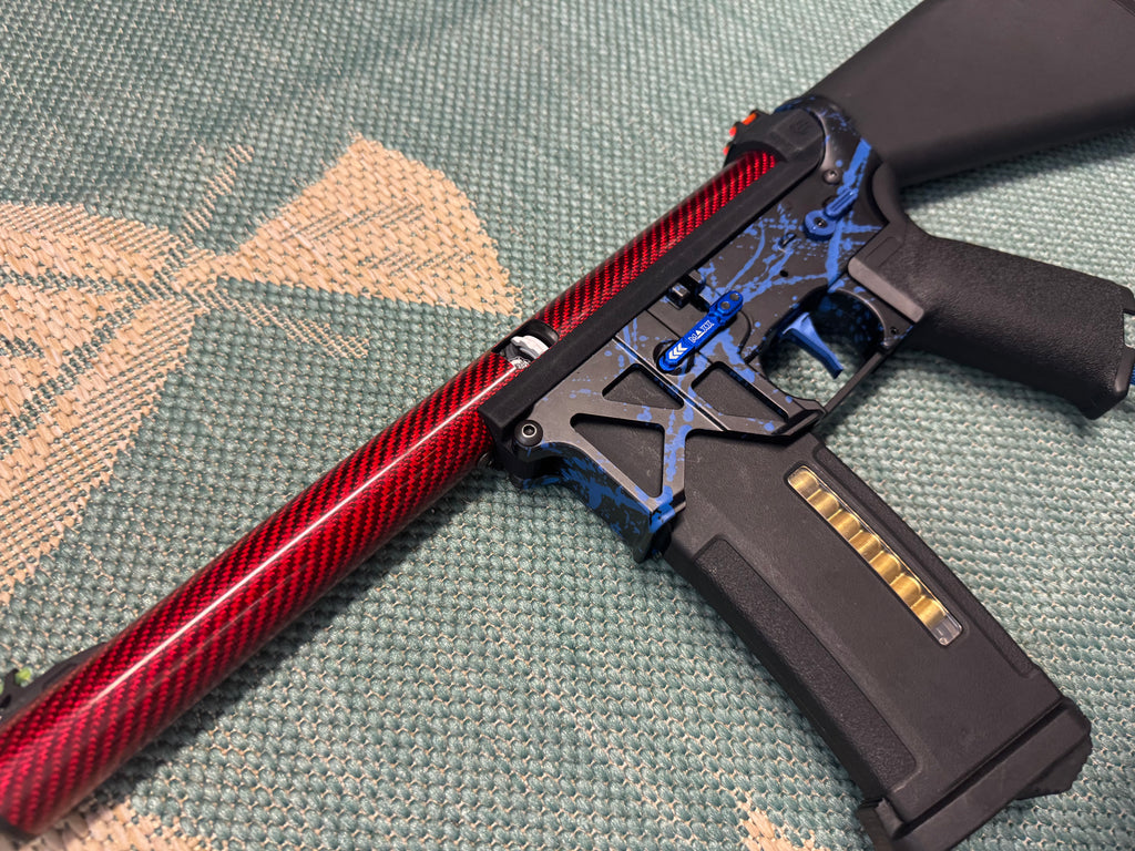 KA Tech MAC Polarstars F2 AR8 HPA M4 Stuby Type 2 Skeletonized Cerakote Splatter