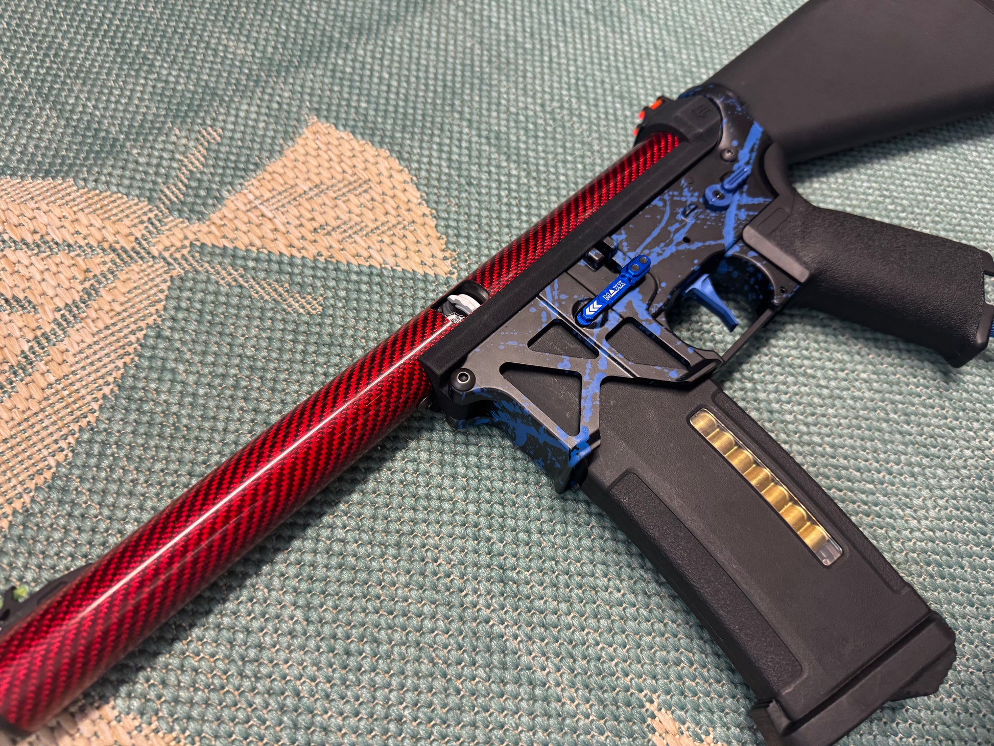 KA Tech MAC Polarstars F2 AR8 HPA M4 Stuby Type 2 Skeletonized Cerakote Splatter