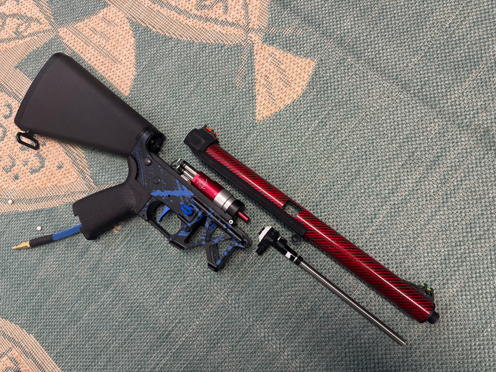 KA Tech MAC Polarstars F2 AR8 HPA M4 Stuby Type 2 Skeletonized Cerakote Splatter