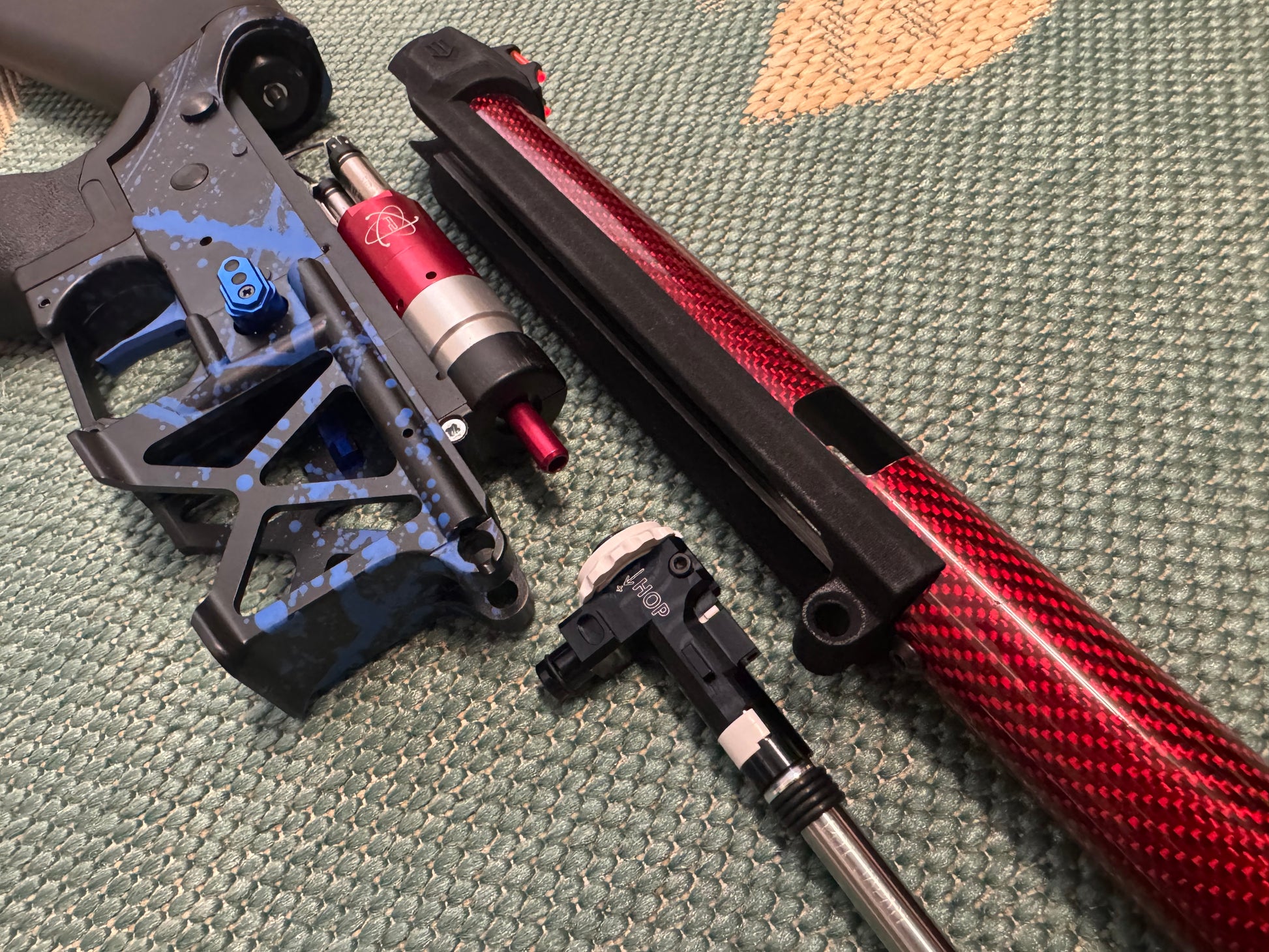 KA Tech MAC Polarstars F2 AR8 HPA M4 Stuby Type 2 Skeletonized Cerakote Splatter