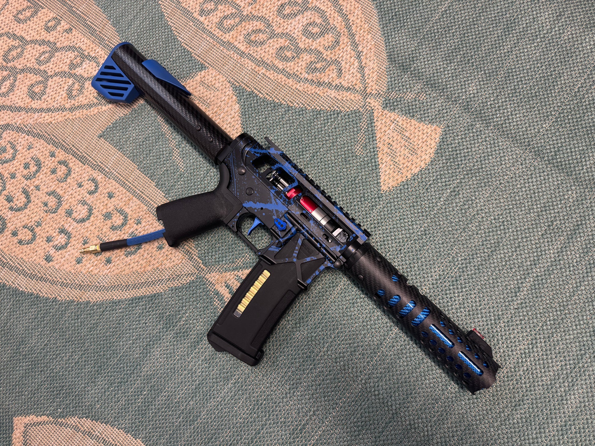 KA Tech MAC Polarstars F2 AR8 HPA M4 Carbon Type 2 Skeletonized Cerakote Splatter