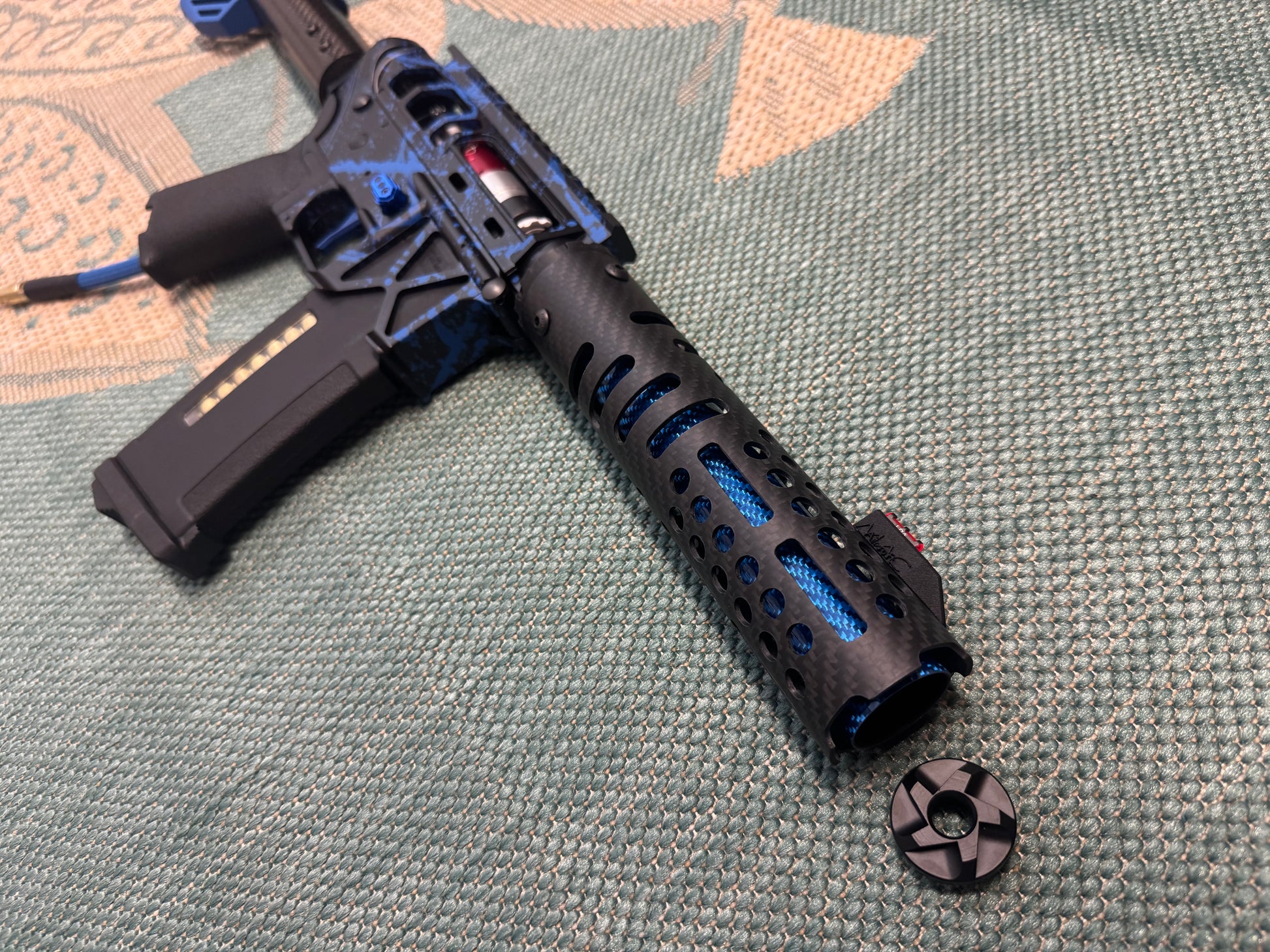 KA Tech MAC Polarstars F2 AR8 HPA M4 Carbon Type 2 Skeletonized Cerakote Splatter