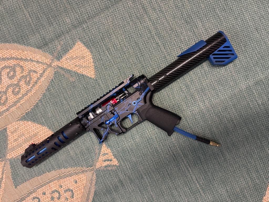 KA Tech MAC Polarstars F2 AR8 HPA M4 Carbon Type 2 Skeletonized Cerakote Splatter