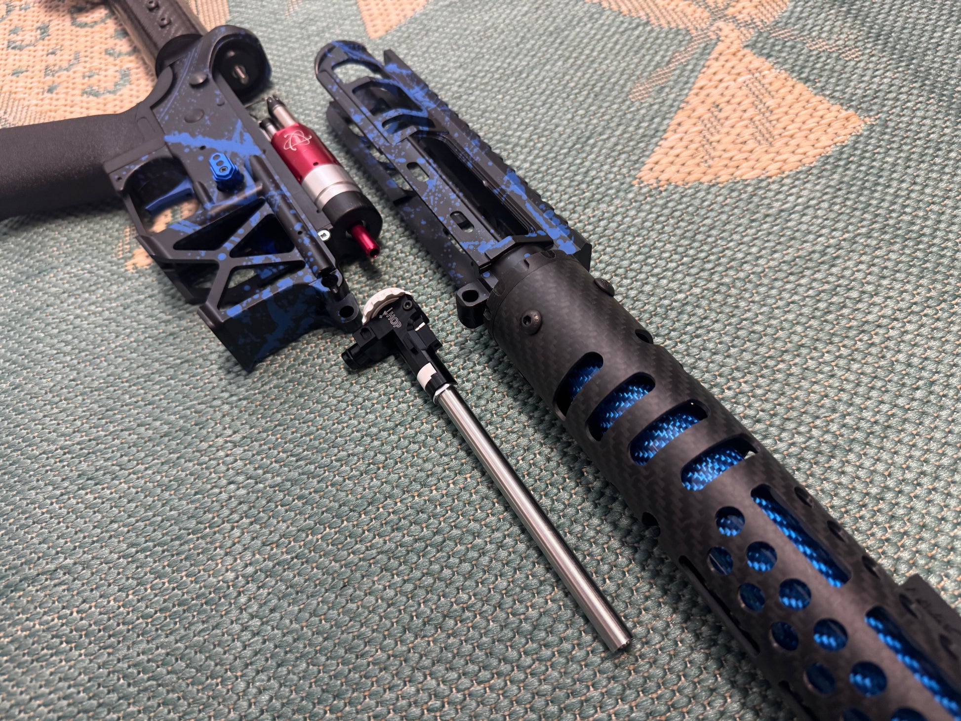 KA Tech MAC Polarstars F2 AR8 HPA M4 Carbon Type 2 Skeletonized Cerakote Splatter