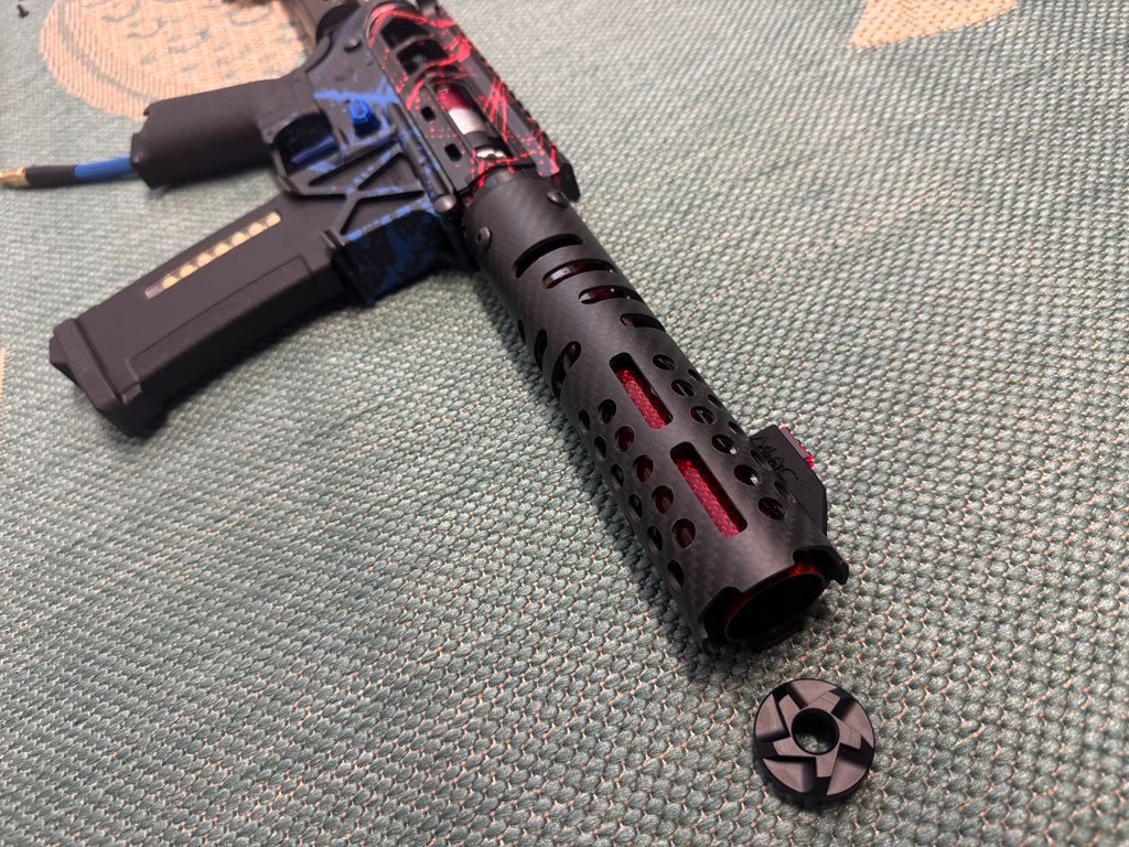 KA Tech MAC Polarstars F2 AR8 HPA M4 Carbon Type 2 Skeletonized Cerakote Splatter