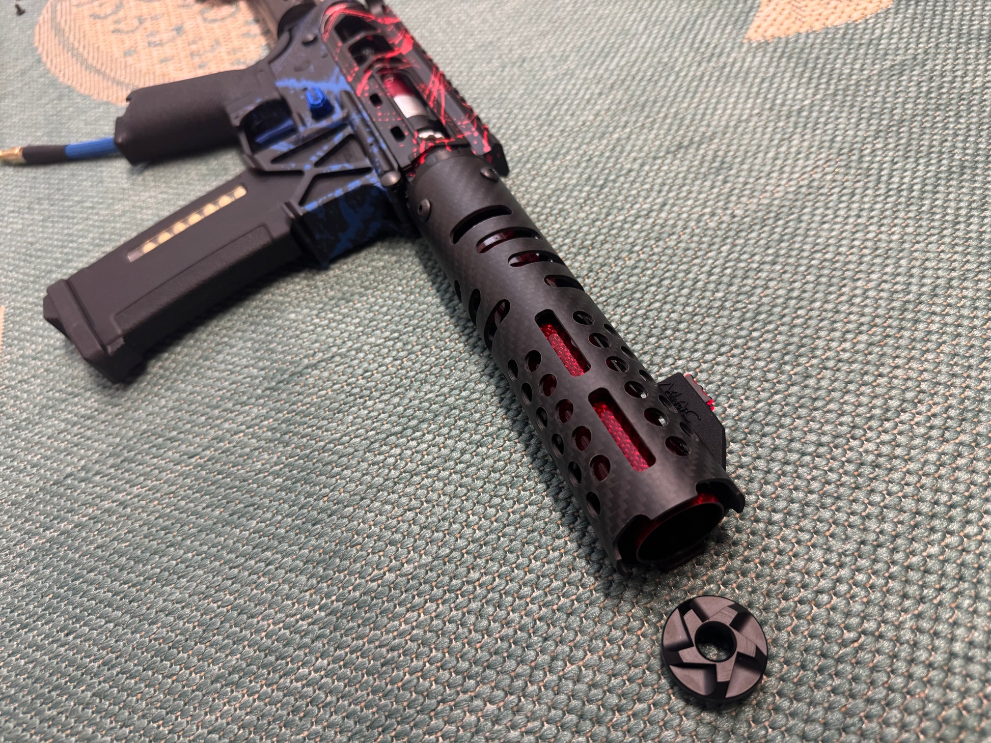 KA Tech MAC Polarstars F2 AR8 HPA M4 Carbon Type 2 Skeletonized Cerakote Splatter