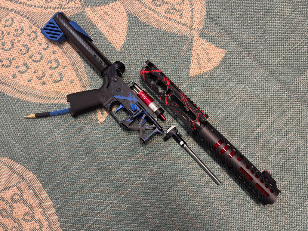 KA Tech MAC Polarstars F2 AR8 HPA M4 Carbon Type 2 Skeletonized Cerakote Splatter