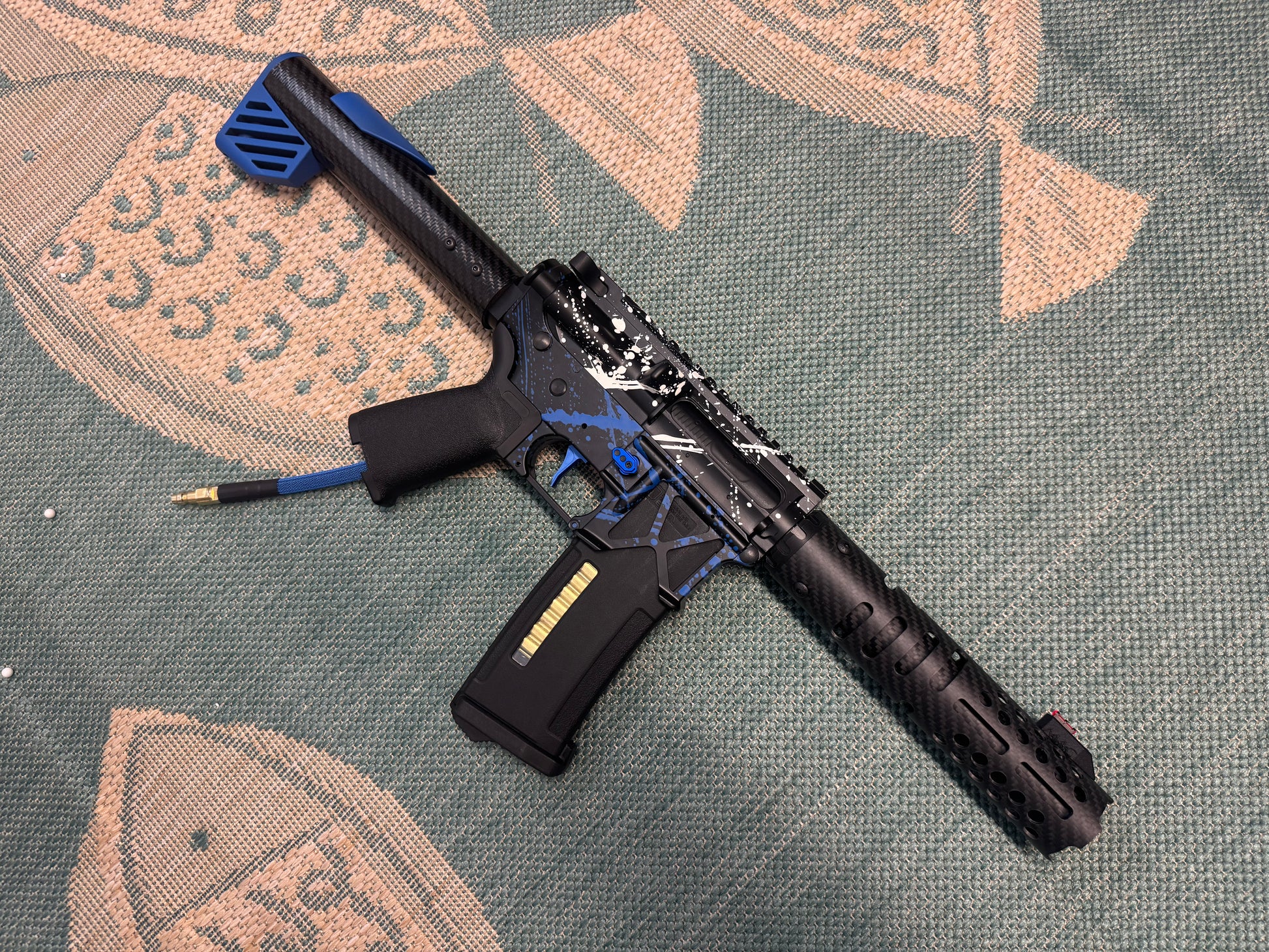 KA Tech MAC Polarstars F2 AR8 HPA M4 Carbon Type 2 Skeletonized Cerakote Splatter