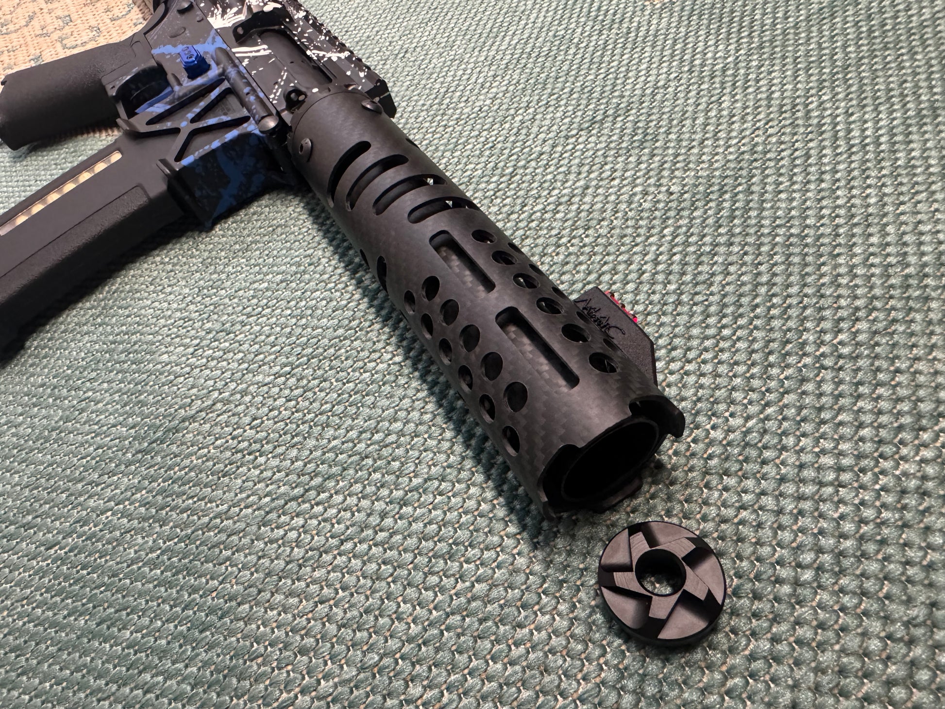 KA Tech MAC Polarstars F2 AR8 HPA M4 Carbon Type 2 Skeletonized Cerakote Splatter