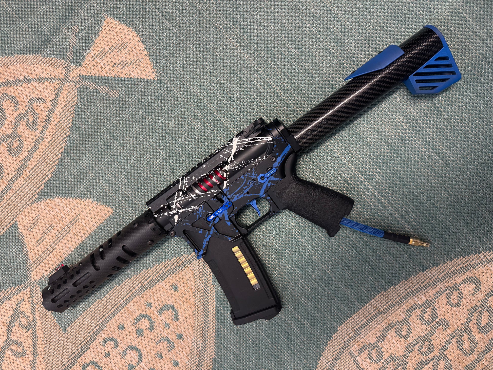 KA Tech MAC Polarstars F2 AR8 HPA M4 Carbon Type 2 Skeletonized Cerakote Splatter