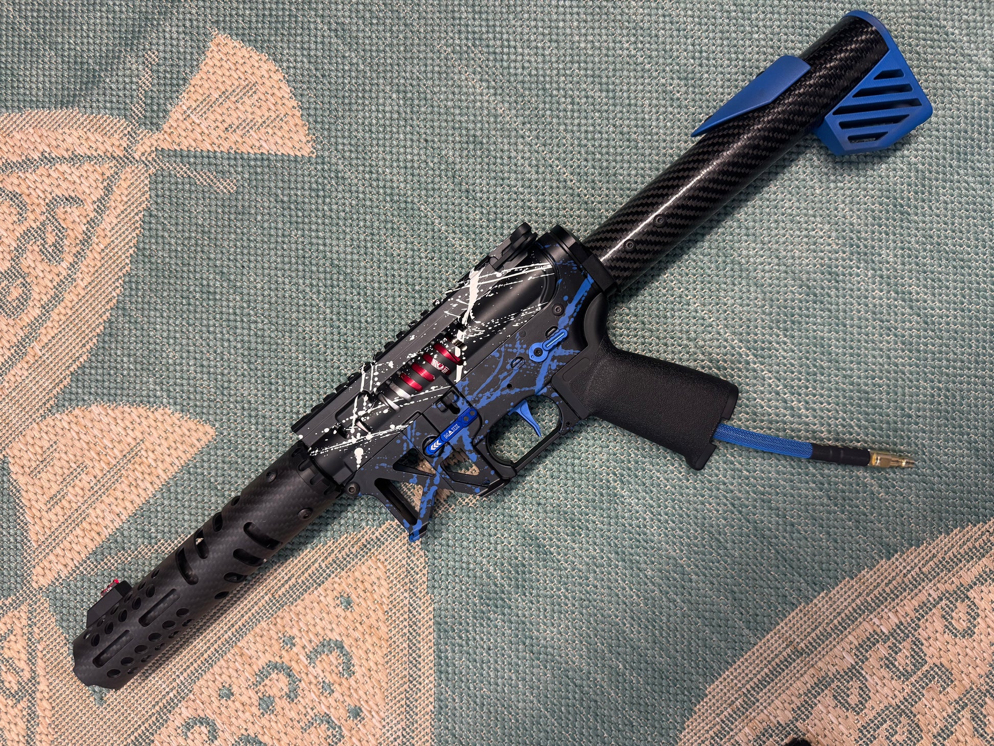 KA Tech MAC Polarstars F2 AR8 HPA M4 Carbon Type 2 Skeletonized Cerakote Splatter