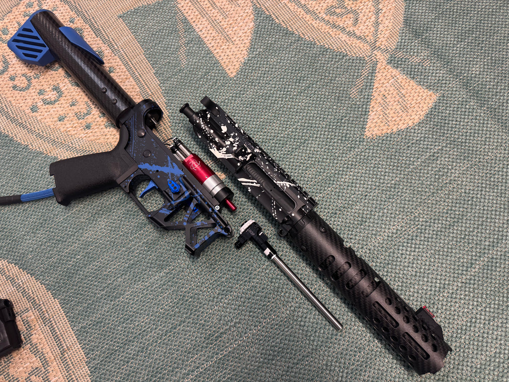 KA Tech MAC Polarstars F2 AR8 HPA M4 Carbon Type 2 Skeletonized Cerakote Splatter
