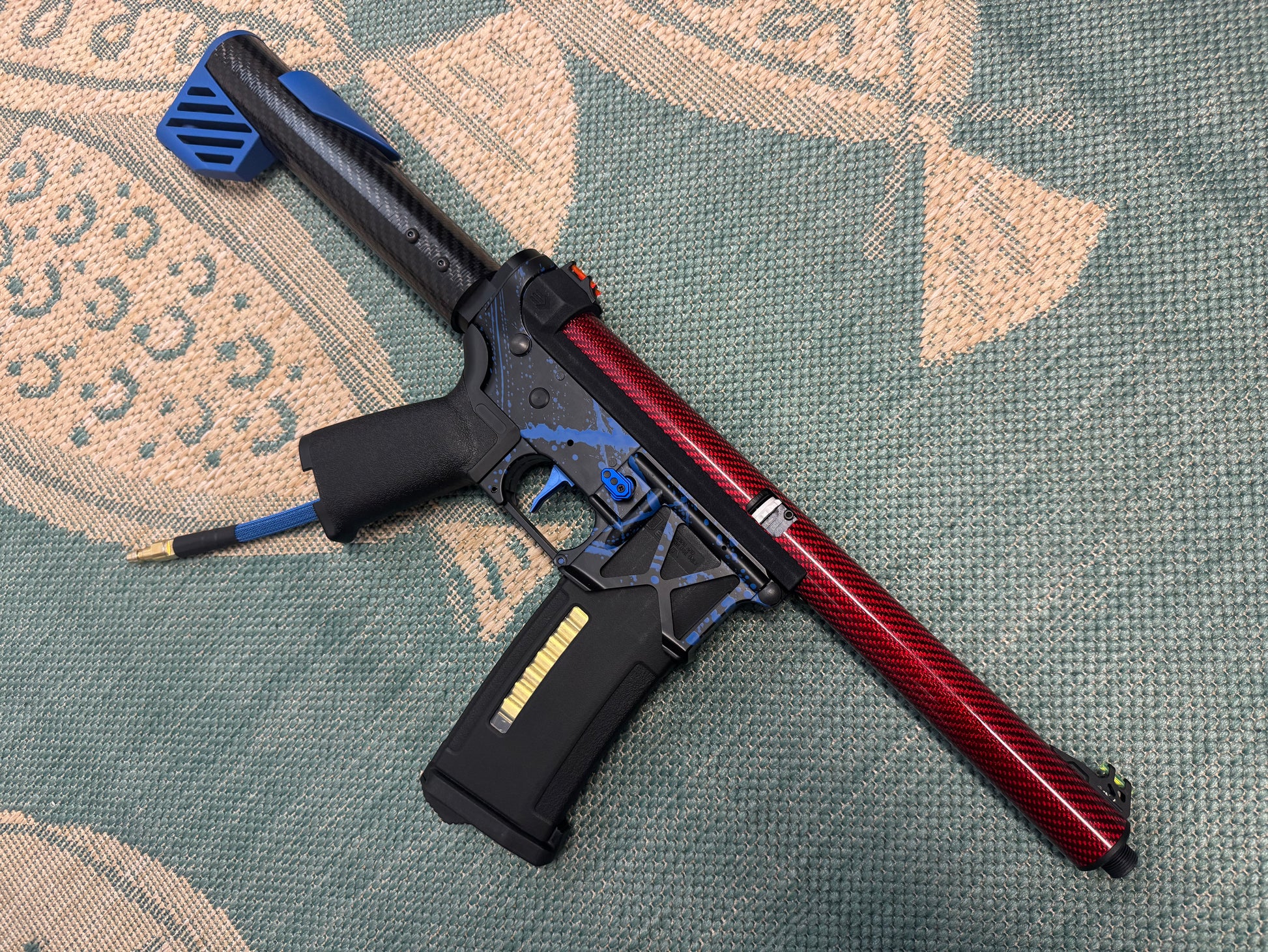 KA Tech MAC Polarstars F2 AR8 HPA M4 Carbon Type 2 Skeletonized Cerakote Splatter