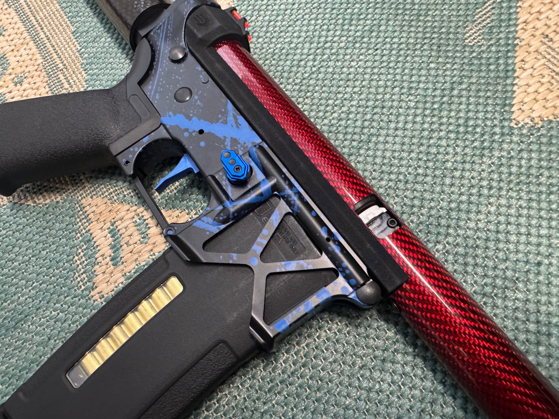 KA Tech MAC Polarstars F2 AR8 HPA M4 Carbon Type 2 Skeletonized Cerakote Splatter