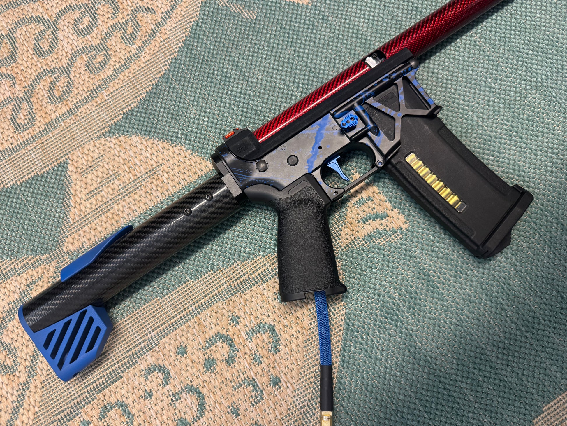 KA Tech MAC Polarstars F2 AR8 HPA M4 Carbon Type 2 Skeletonized Cerakote Splatter