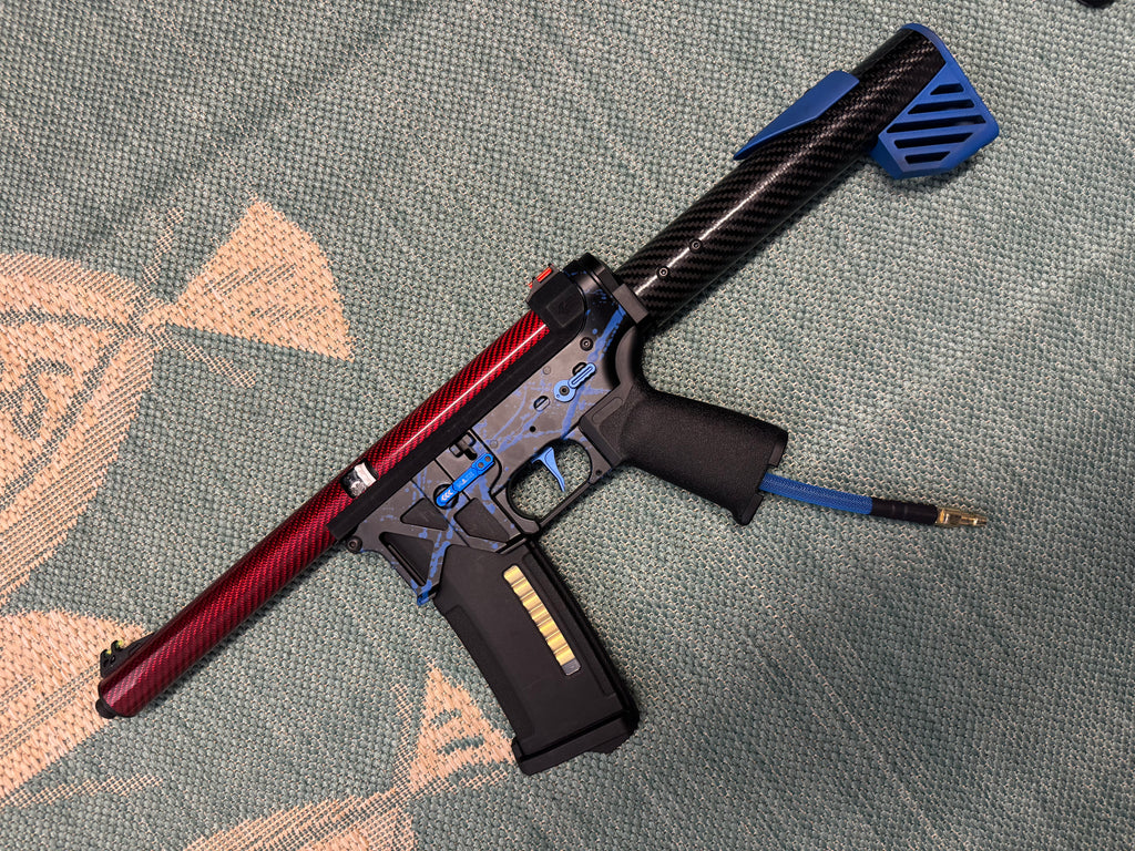 KA Tech MAC Polarstars F2 AR8 HPA M4 Carbon Type 2 Skeletonized Cerakote Splatter