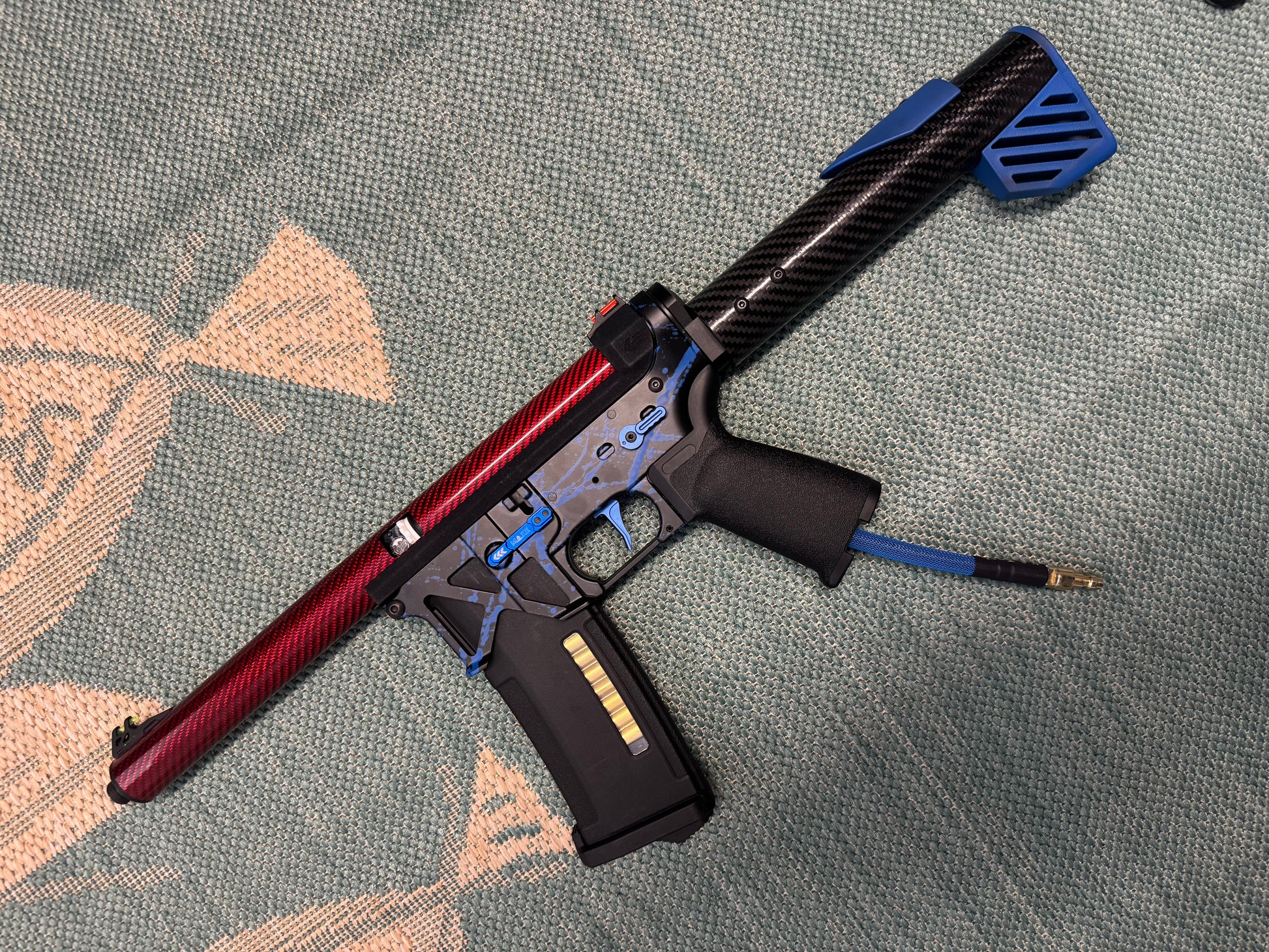 KA Tech MAC Polarstars F2 AR8 HPA M4 Carbon Type 2 Skeletonized Cerakote Splatter