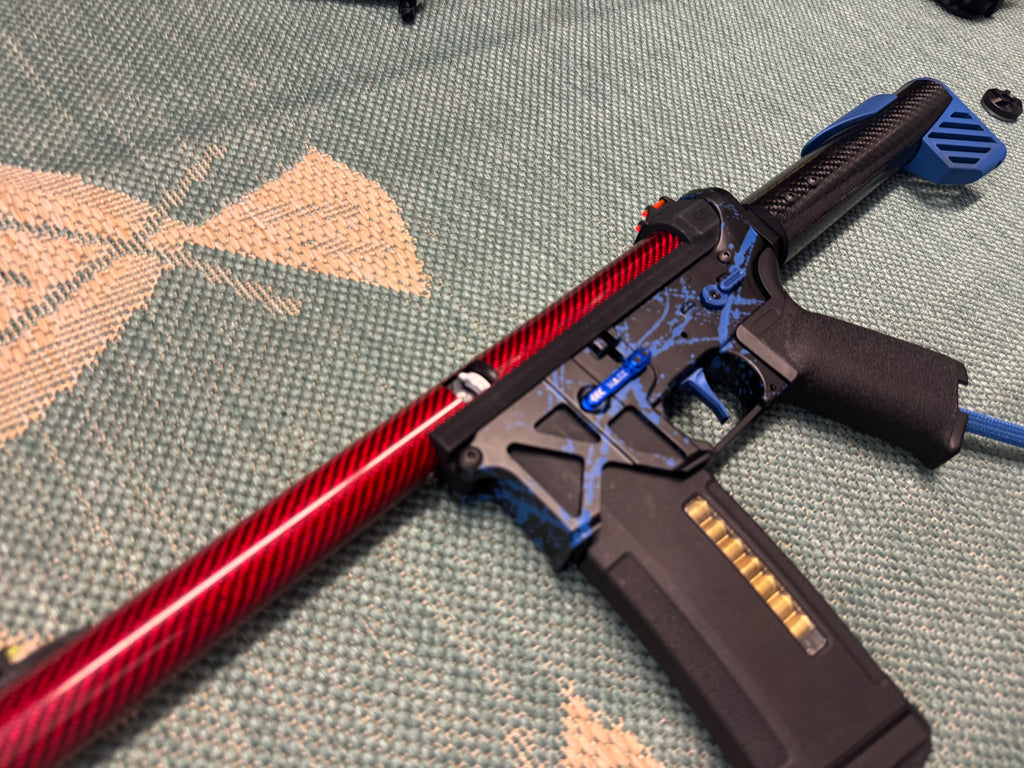 KA Tech MAC Polarstars F2 AR8 HPA M4 Carbon Type 2 Skeletonized Cerakote Splatter