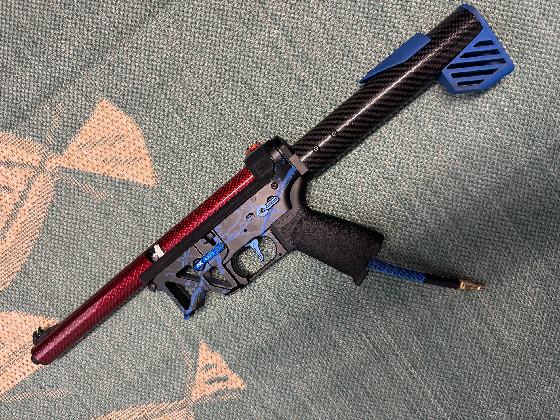 KA Tech MAC Polarstars F2 AR8 HPA M4 Carbon Type 2 Skeletonized Cerakote Splatter