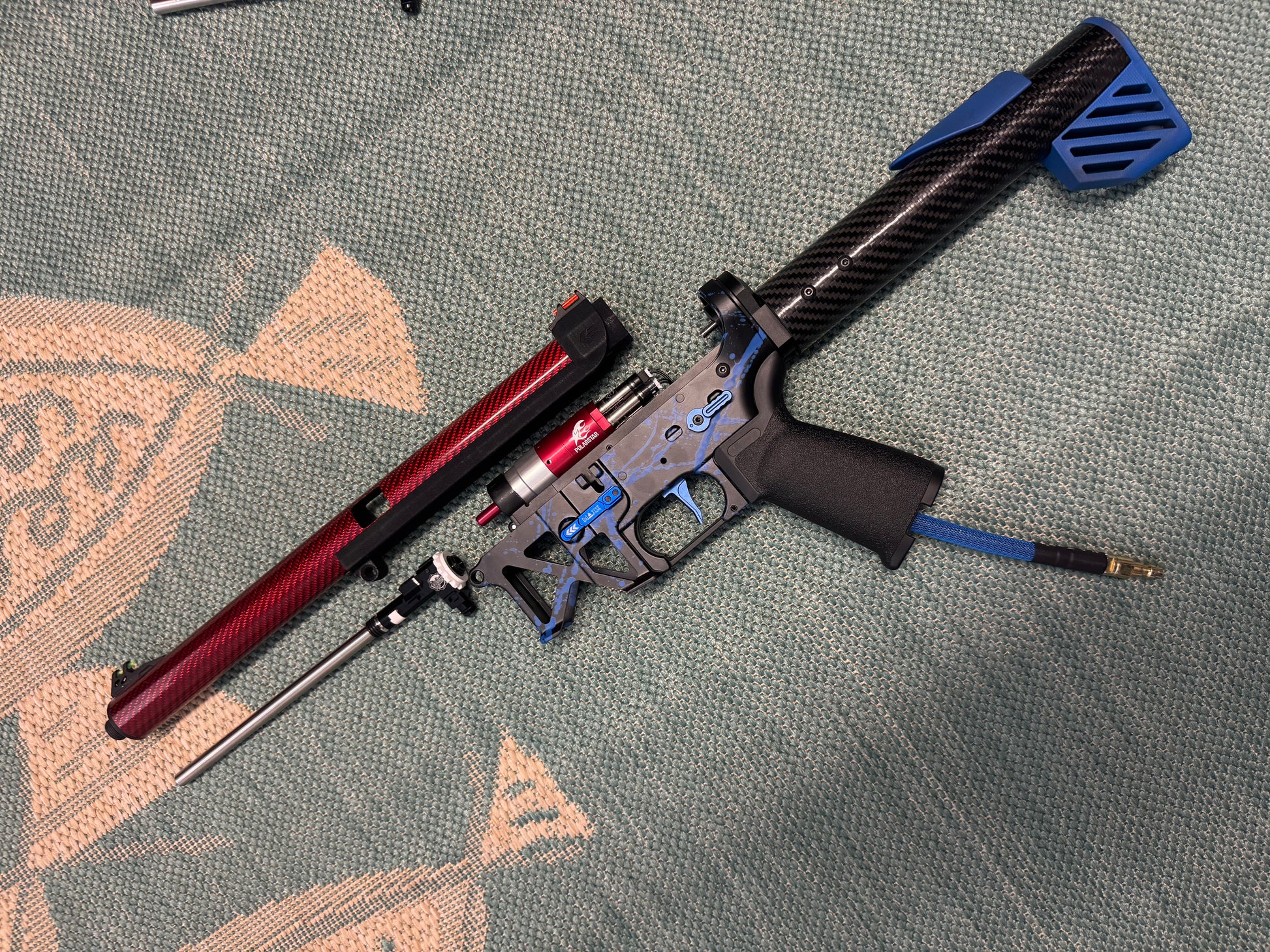 KA Tech MAC Polarstars F2 AR8 HPA M4 Carbon Type 2 Skeletonized Cerakote Splatter
