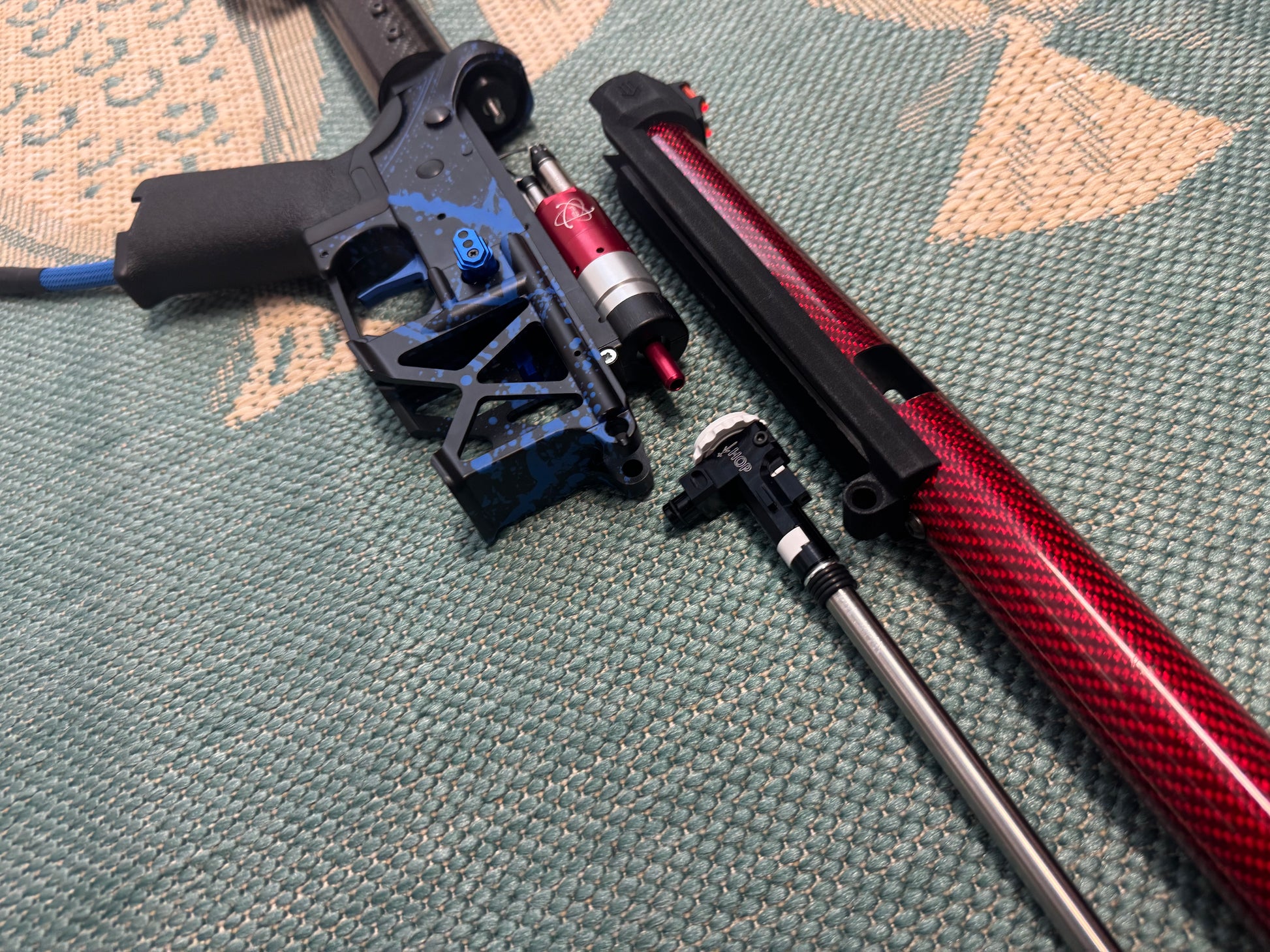 KA Tech MAC Polarstars F2 AR8 HPA M4 Carbon Type 2 Skeletonized Cerakote Splatter