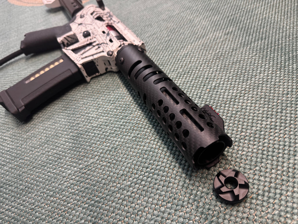 KA Tech MAC Polarstars F2 AR8 HPA M4 Carbon Type 4 Skeletonized Cerakote Splatter