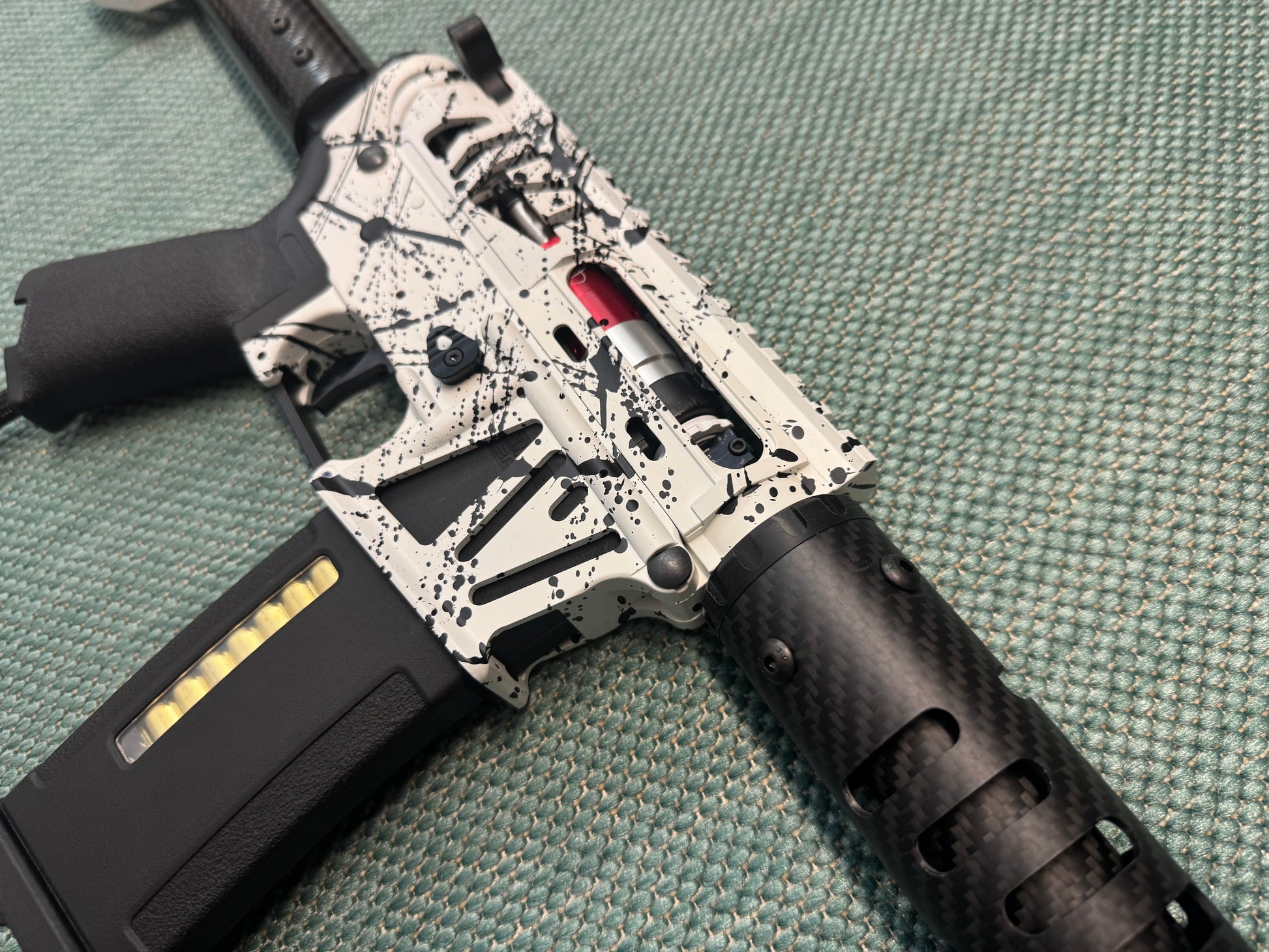 KA Tech MAC Polarstars F2 AR8 HPA M4 Carbon Type 4 Skeletonized Cerakote Splatter