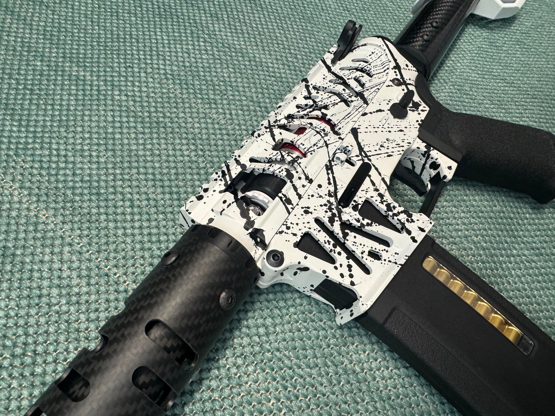 KA Tech MAC Polarstars F2 AR8 HPA M4 Carbon Type 4 Skeletonized Cerakote Splatter