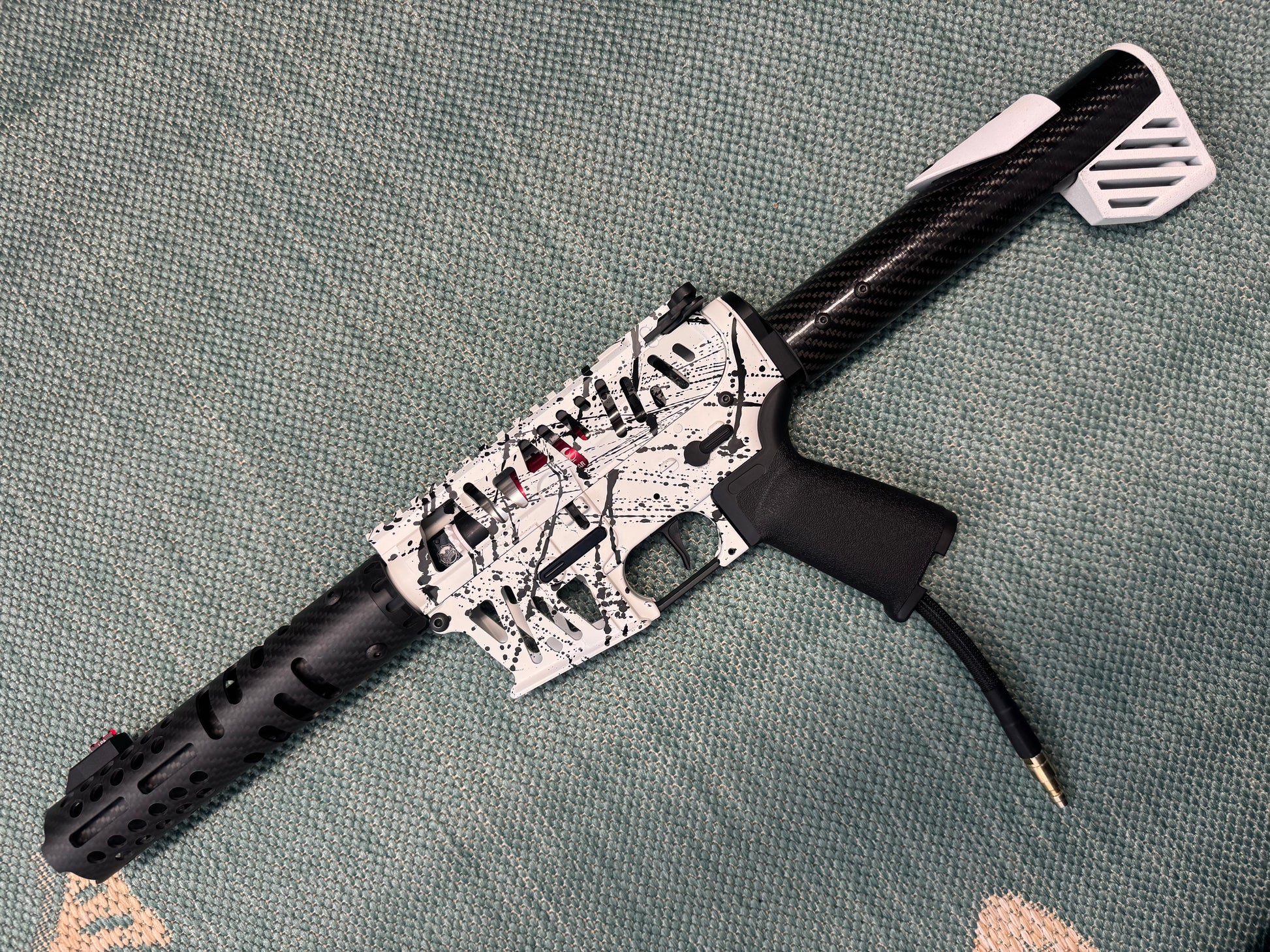 KA Tech MAC Polarstars F2 AR8 HPA M4 Carbon Type 4 Skeletonized Cerakote Splatter