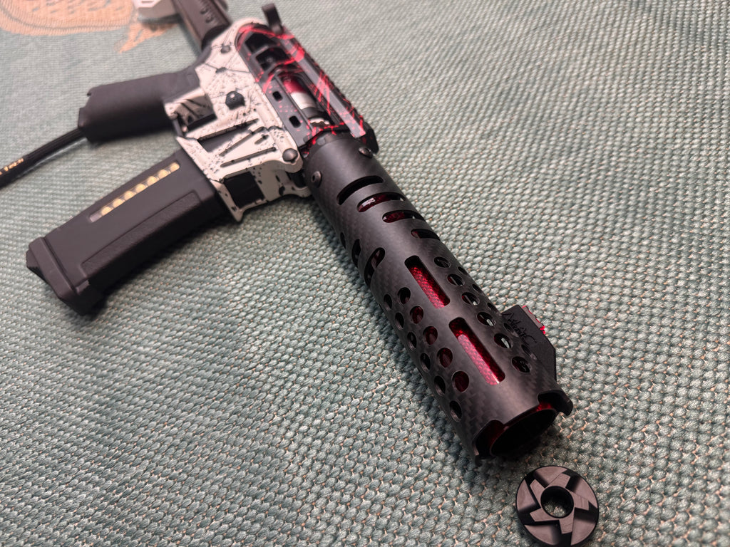 KA Tech MAC Polarstars F2 AR8 HPA M4 Carbon Type 4 Skeletonized Cerakote Splatter