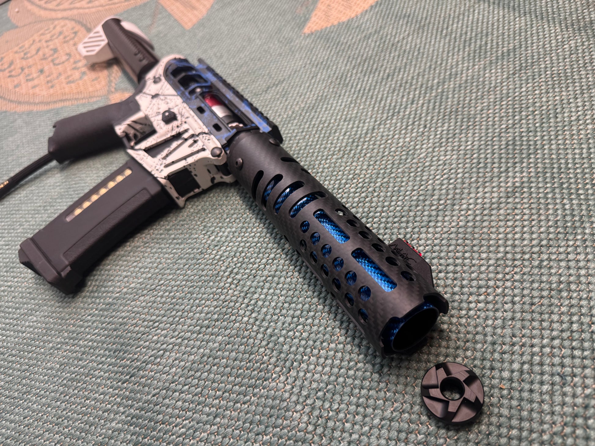 KA Tech MAC Polarstars F2 AR8 HPA M4 Carbon Type 4 Skeletonized Cerakote Splatter