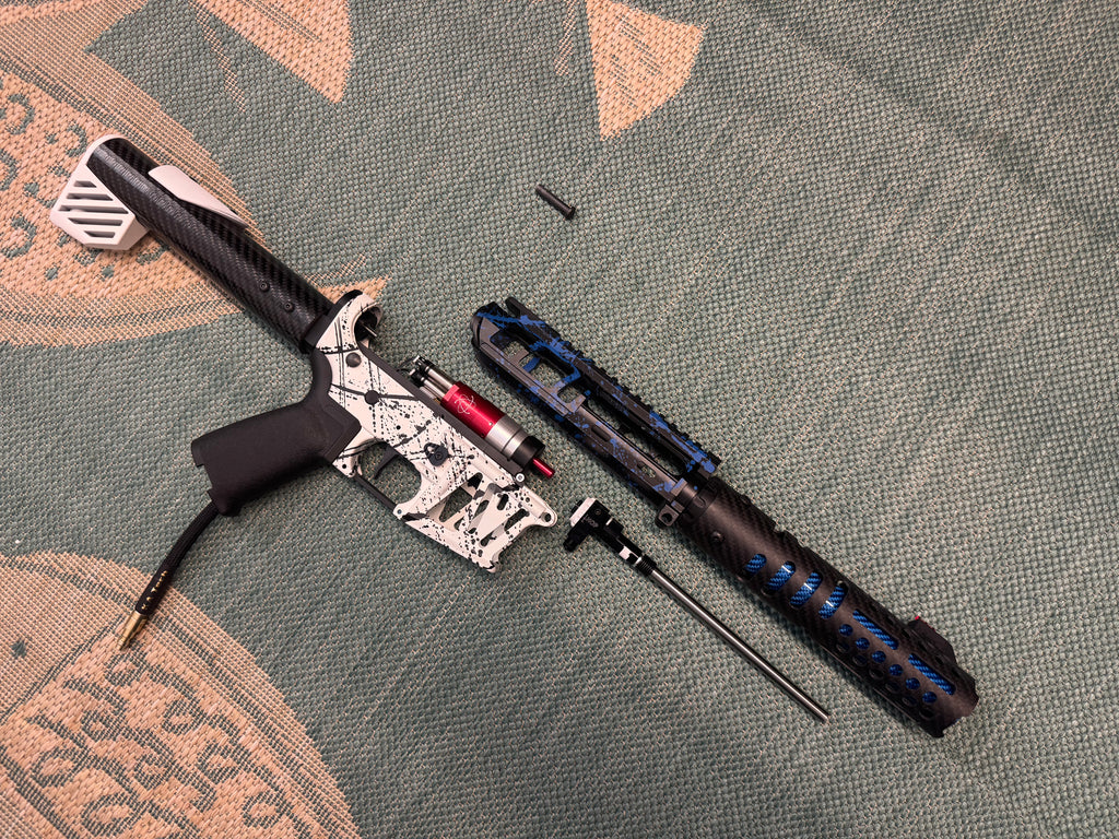 KA Tech MAC Polarstars F2 AR8 HPA M4 Carbon Type 4 Skeletonized Cerakote Splatter