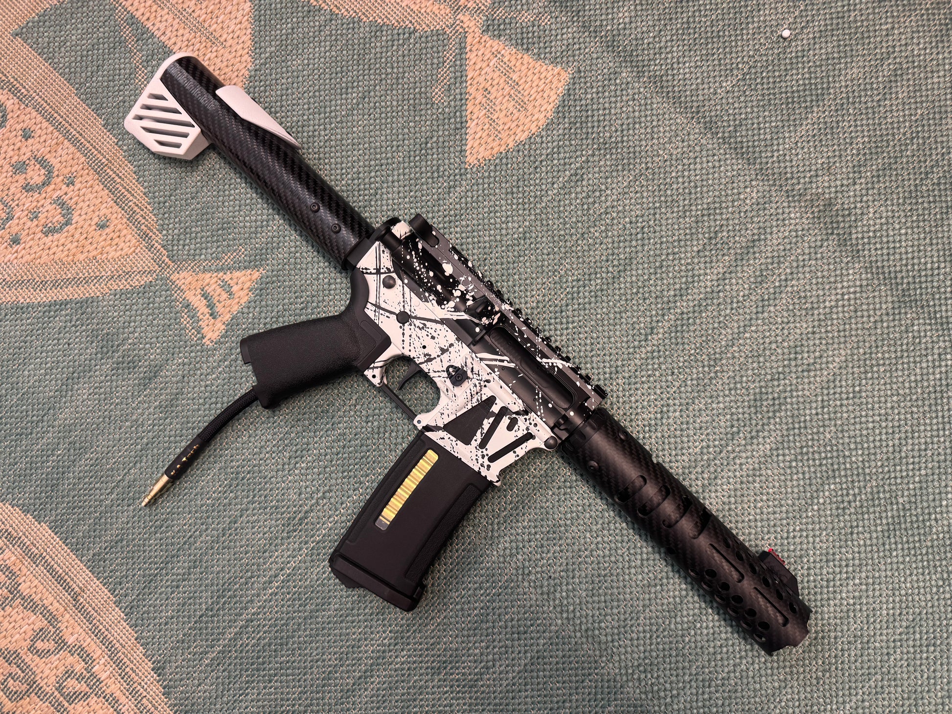 KA Tech MAC Polarstars F2 AR8 HPA M4 Carbon Type 4 Skeletonized Cerakote Splatter