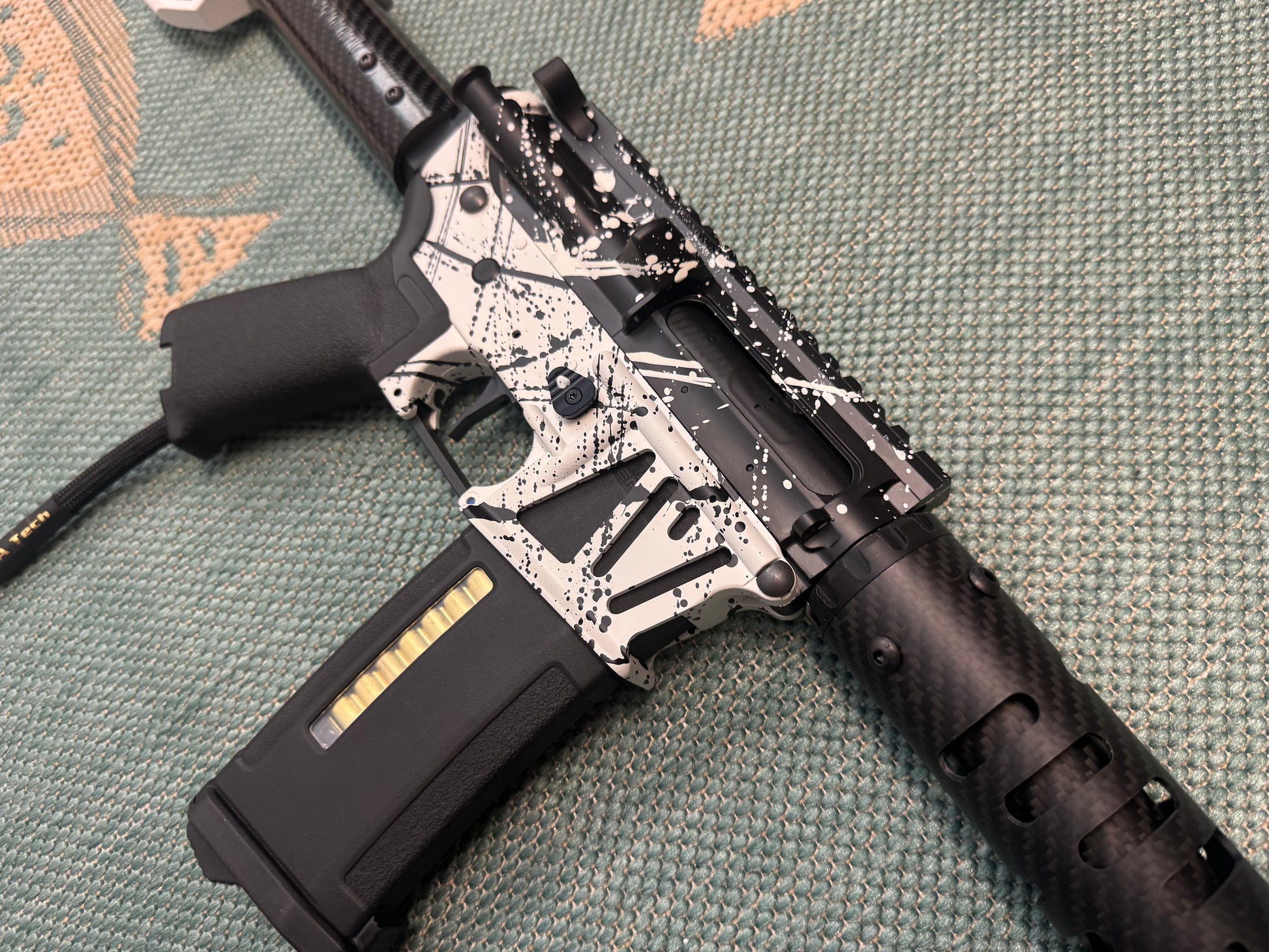 KA Tech MAC Polarstars F2 AR8 HPA M4 Carbon Type 4 Skeletonized Cerakote Splatter