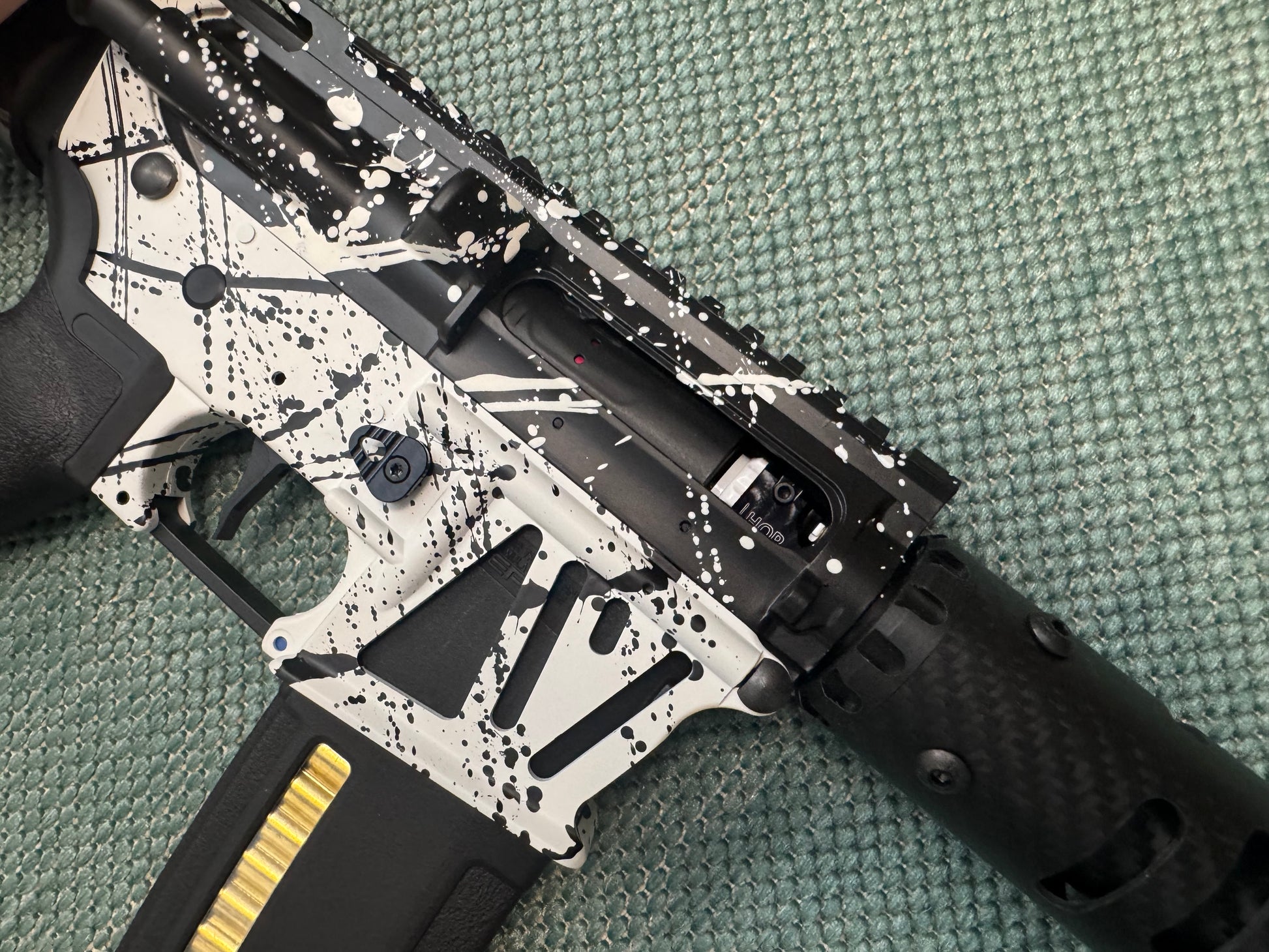KA Tech MAC Polarstars F2 AR8 HPA M4 Carbon Type 4 Skeletonized Cerakote Splatter