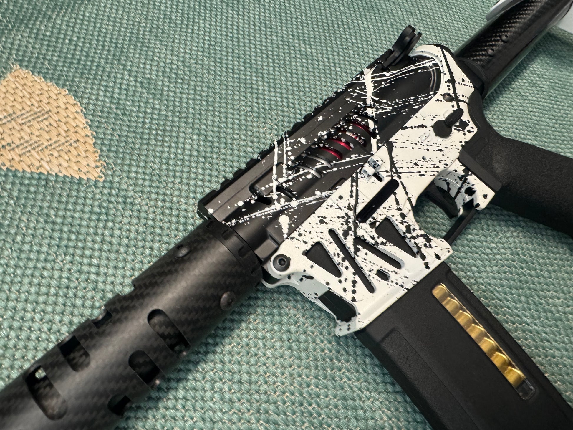 KA Tech MAC Polarstars F2 AR8 HPA M4 Carbon Type 4 Skeletonized Cerakote Splatter