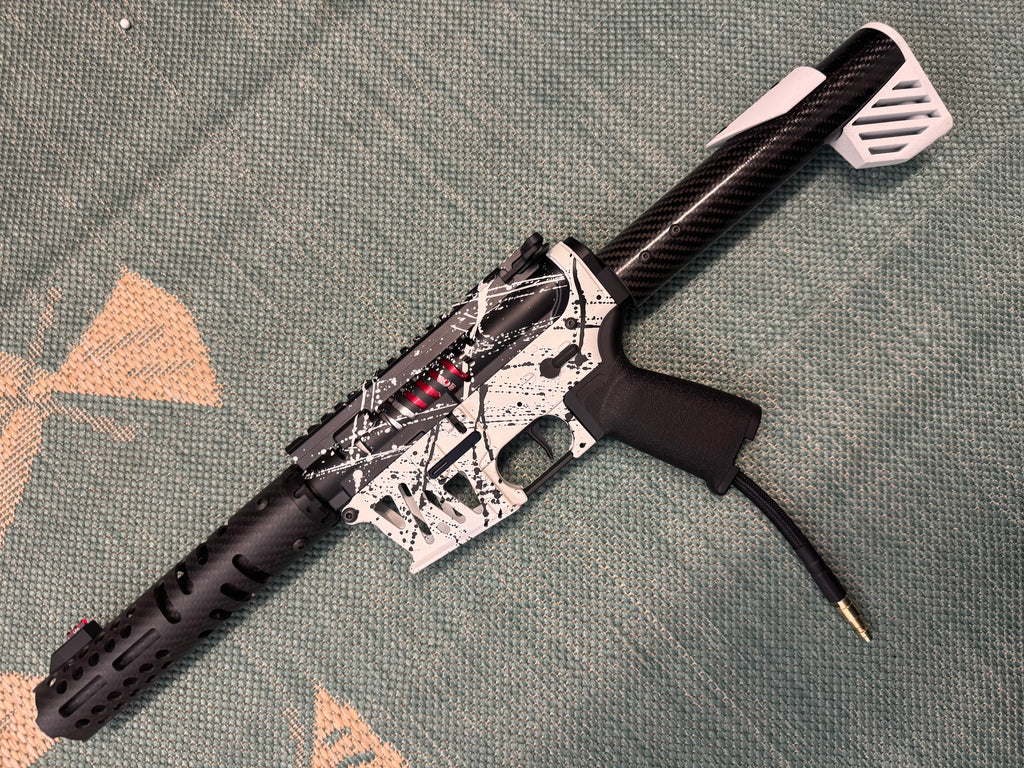 KA Tech MAC Polarstars F2 AR8 HPA M4 Carbon Type 4 Skeletonized Cerakote Splatter