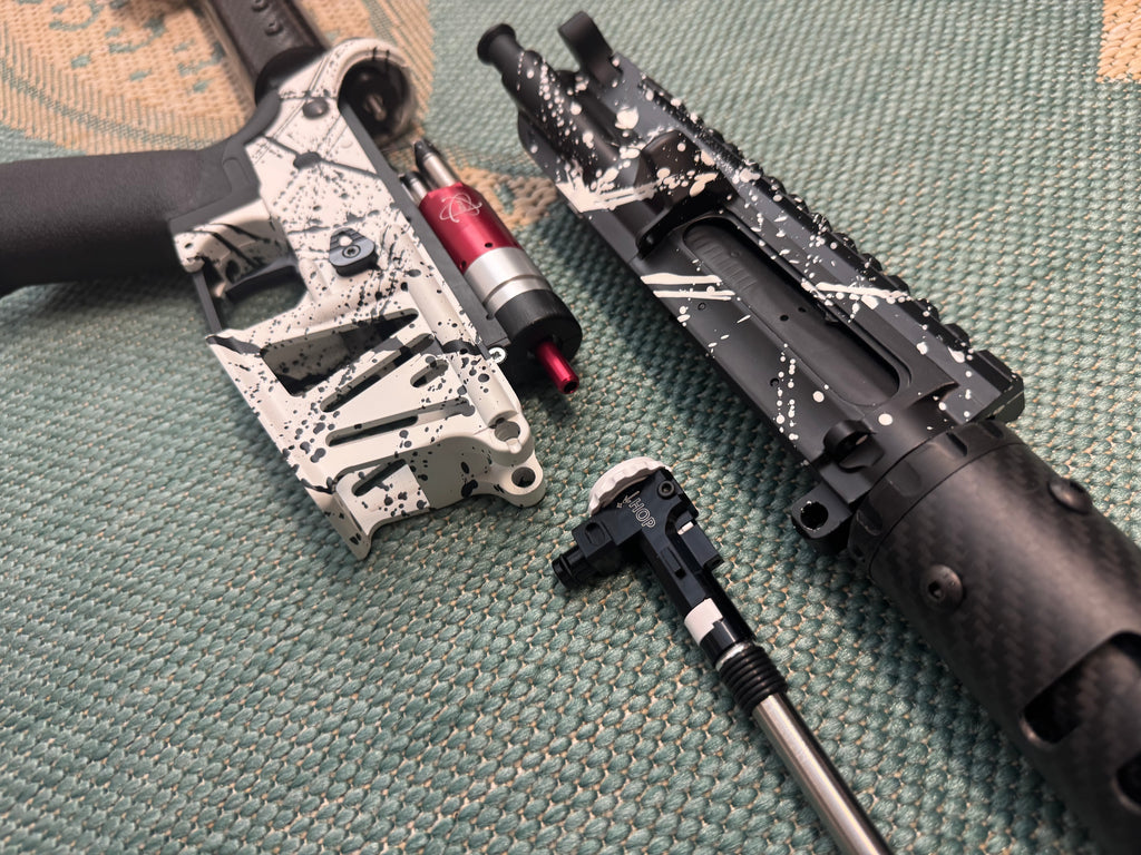 KA Tech MAC Polarstars F2 AR8 HPA M4 Carbon Type 4 Skeletonized Cerakote Splatter