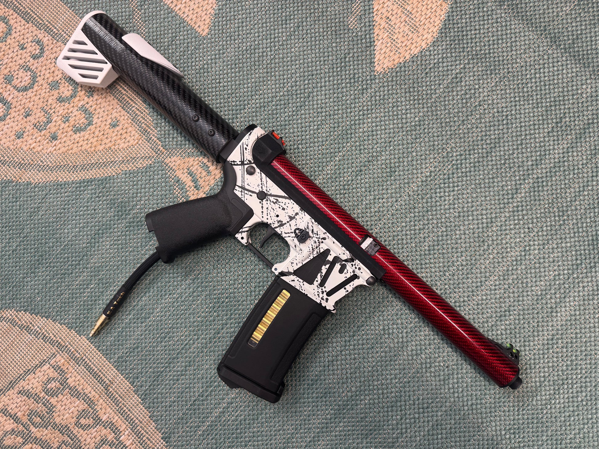 KA Tech MAC Polarstars F2 AR8 HPA M4 Carbon Type 4 Skeletonized Cerakote Splatter